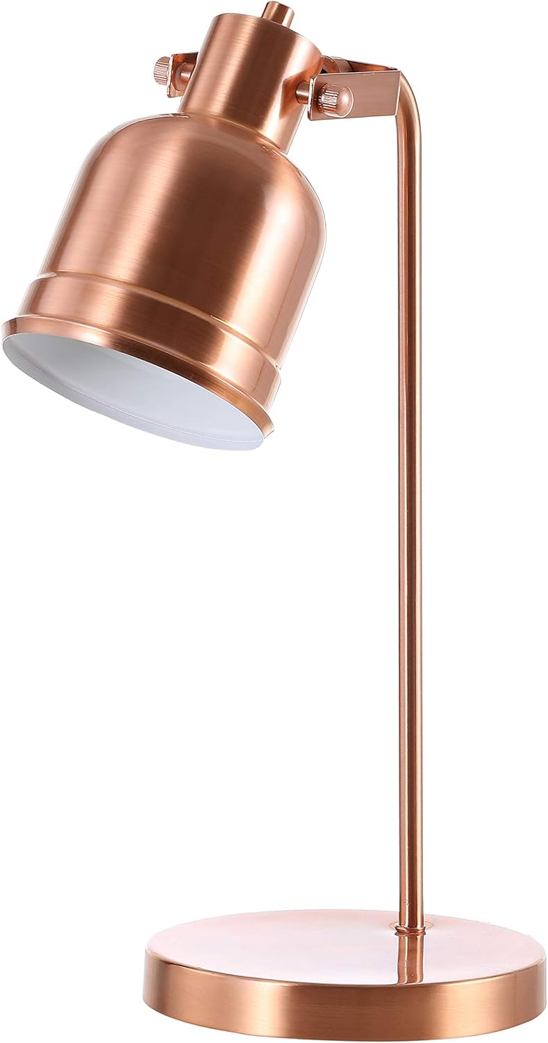 Edgar 18" Copper Metal LED Task Lamp with Dome Shade