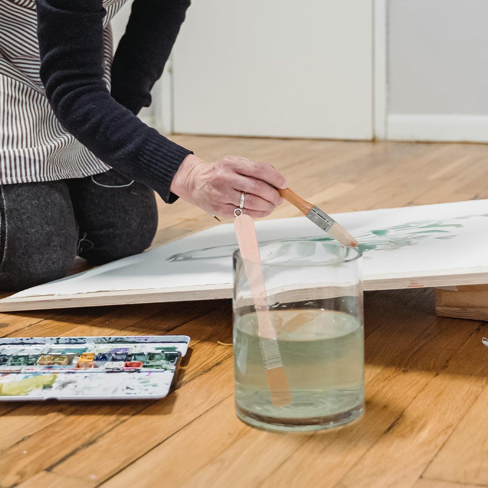 ORFOFE 36 Pezzi Pennelli Nylon per Vernice con Manico in Legno Spazzole per Pittura Mobili Armadi Recinzioni e Pareti Pennello Dettaglio per Angoli e Ritocchi Strumenti Versatili per