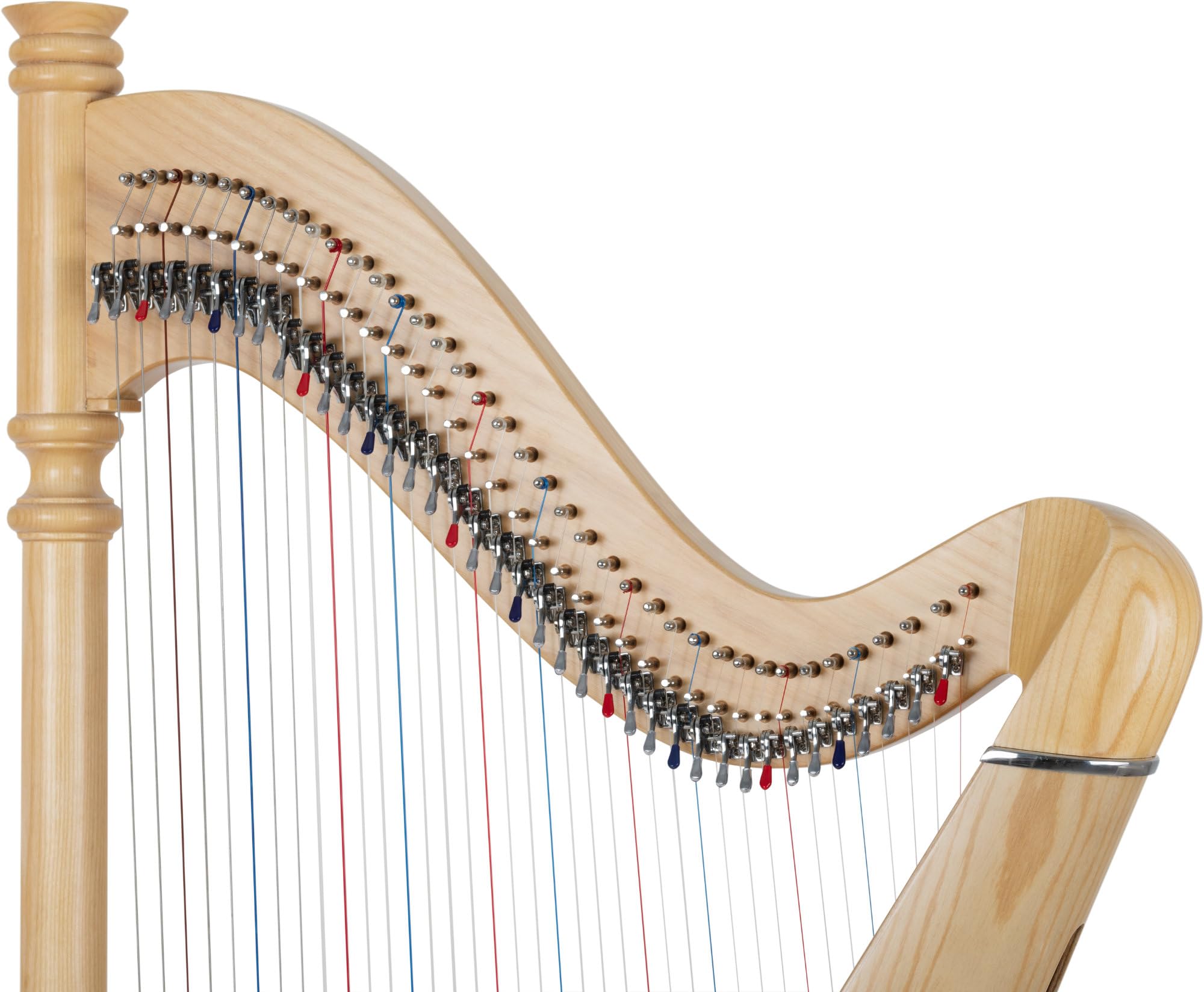 Classic Cantabile P-38 Arpa ad Uncino 38 Corde, 38 corde in nylon | Accordatura: Mi bemolle maggiore (diatonica), Corpo in frassino, Colonna tornita in faggio, Tavola armonica in abete, 9 kg