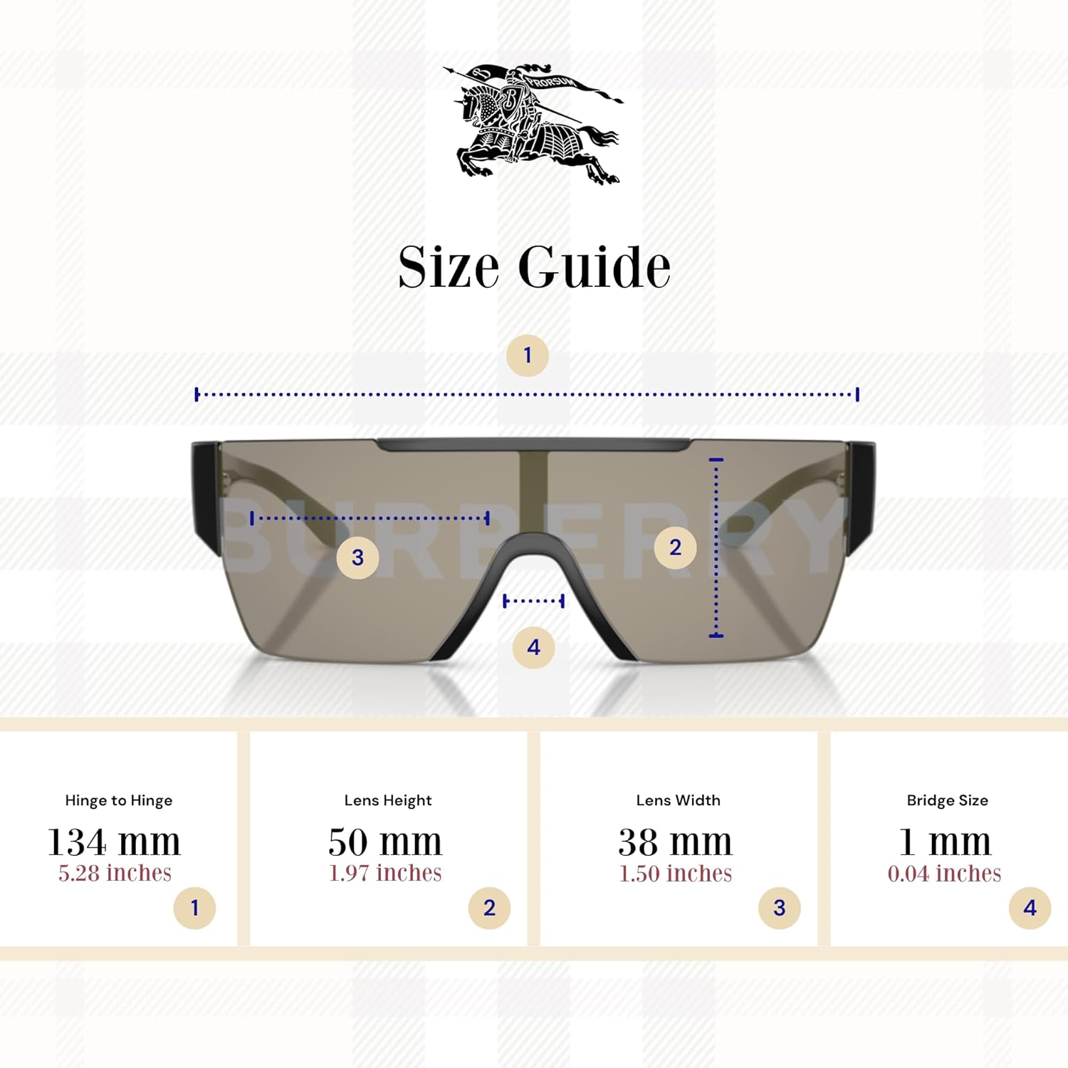 BURBERRY BE4291 Rectangle Sunglasses for Men + BUNDLE with Designer iWear Eyewear Kit