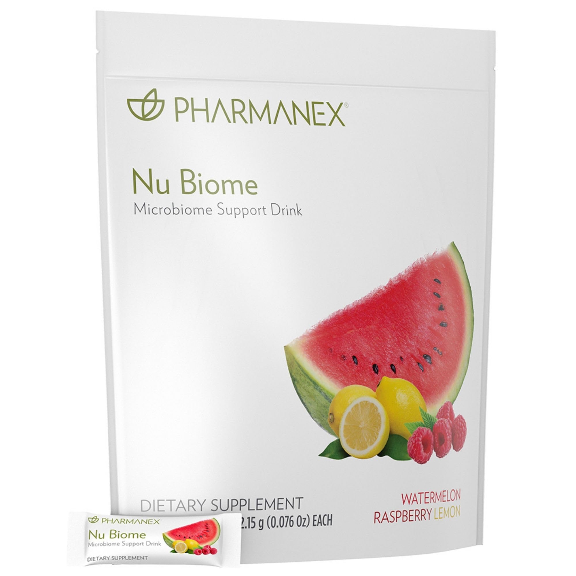 Nu Skin Pharmanex Nu Biome | Gut & Immune Health Supplement | Supports Digestive Balance & Energy | Prebiotic & Antioxidant Formula | 30 Packets