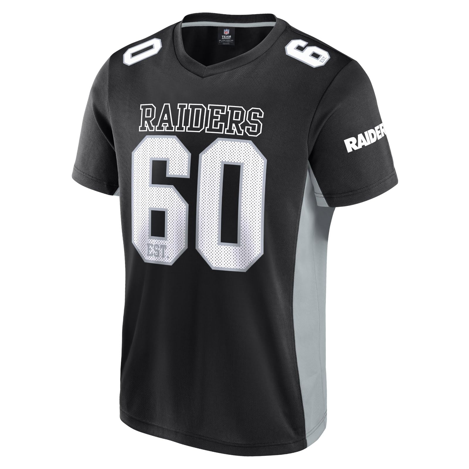 Fanatics Unisex Black Nfl Las Vegas Raiders Core Foundation Top Polymesh Shirt S