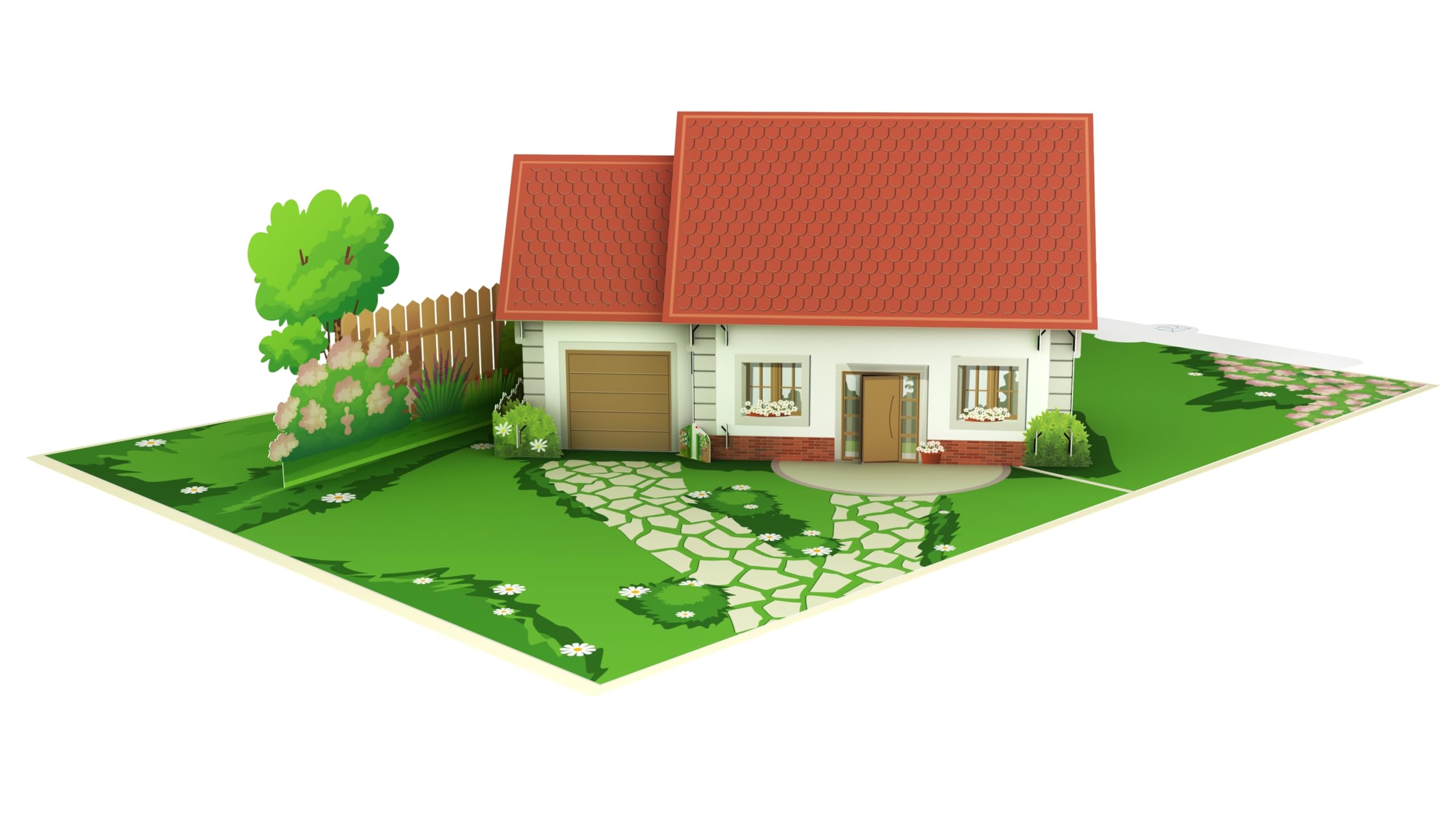 Carte Pop-up 3D "Jardin" - Carte Cadeau Faite à Main, 20x15 Cm, Avec Enveloppe - Pour Anniversaire, Fête Des Mères, Jardinier - 7