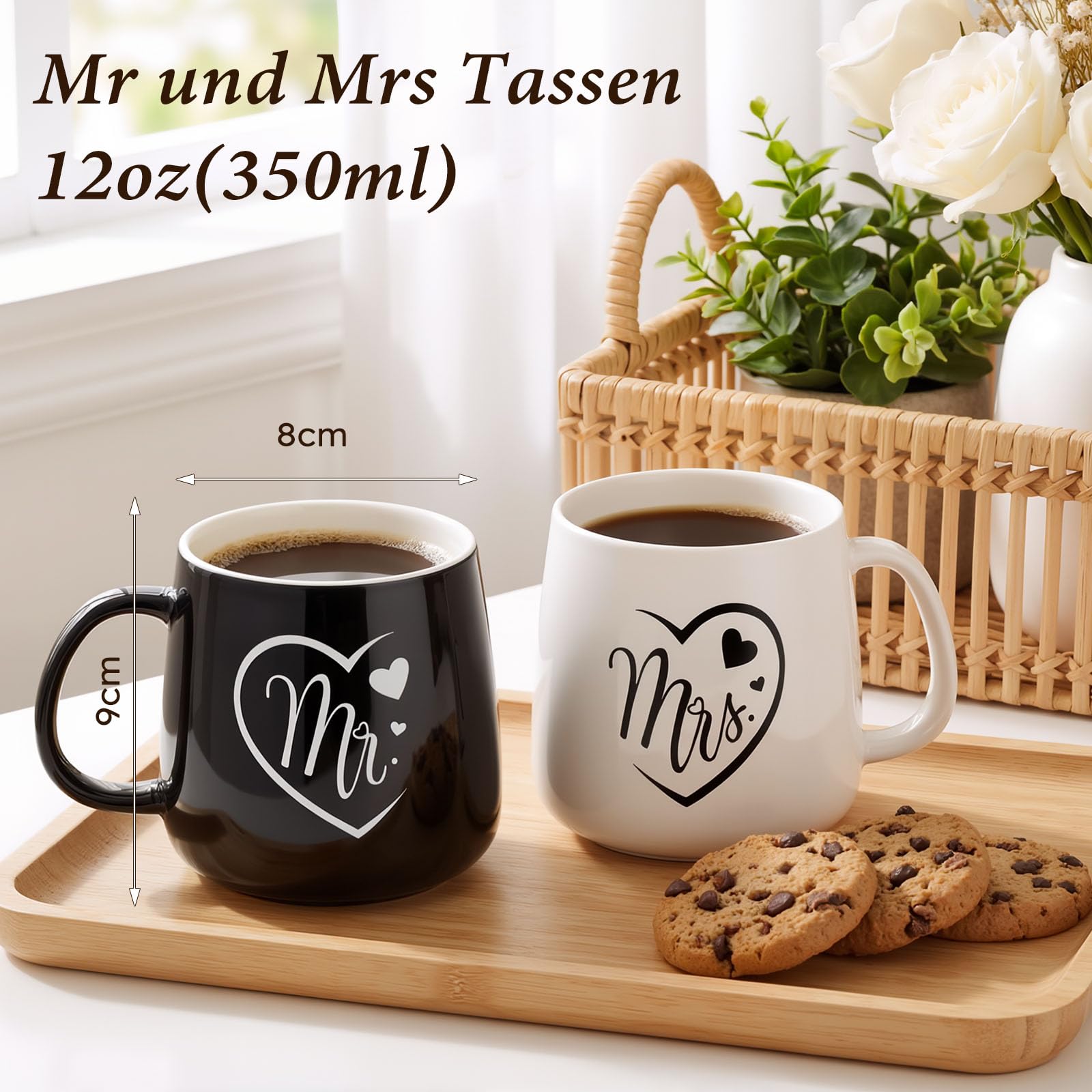 Regali di nozze per sposi, 6 pezzi, regalo per sposa e sposo, tazze, grembiule e asciugamano, regalo di fidanzamento, coppia, regalo di anniversario, matrimonio, fidanzamento