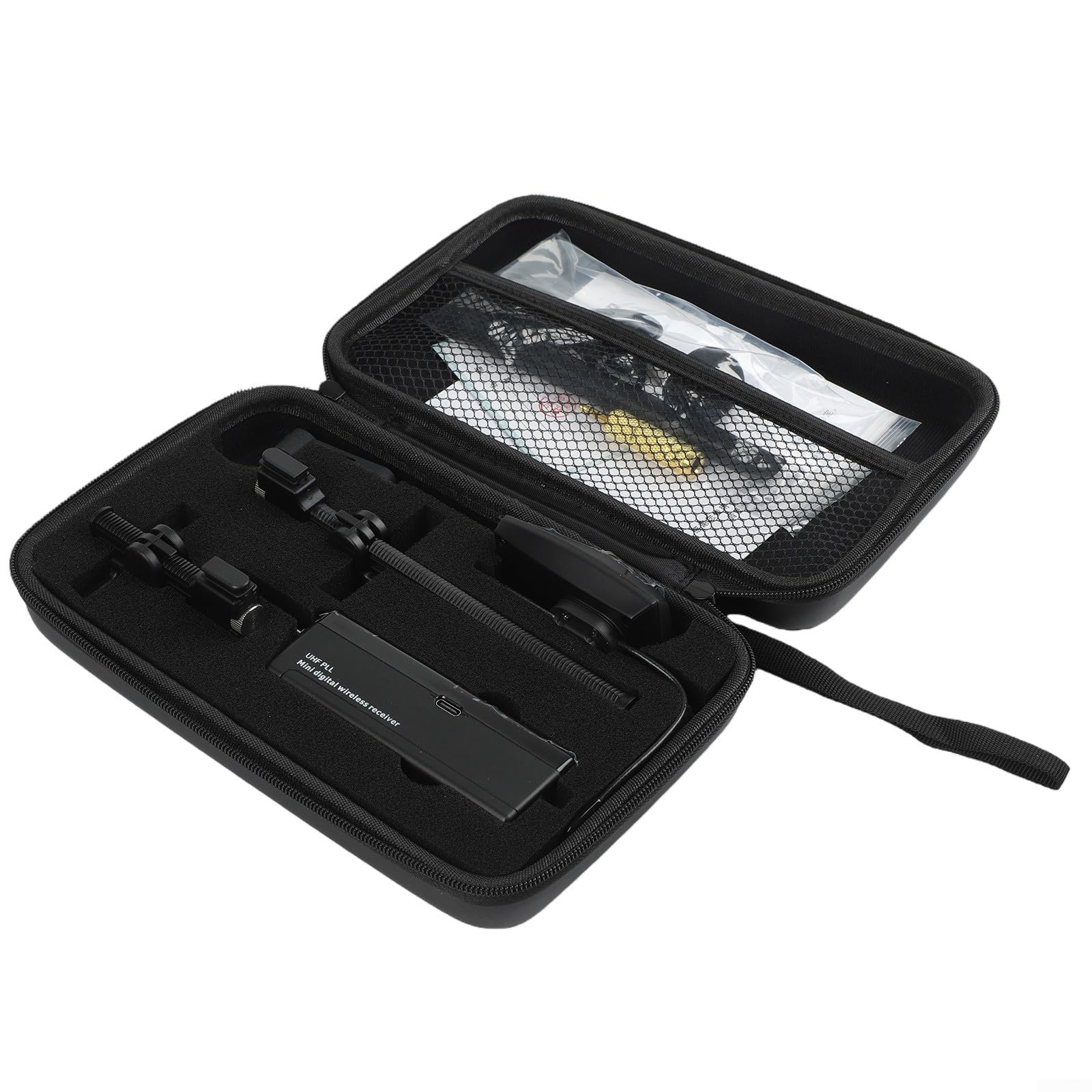 UHF - Sistema de micrófono inalámbrico para violín profesional, 30-20 kHz para respuesta de frecuencia para músicos, sala de conciertos, grabación, color negro