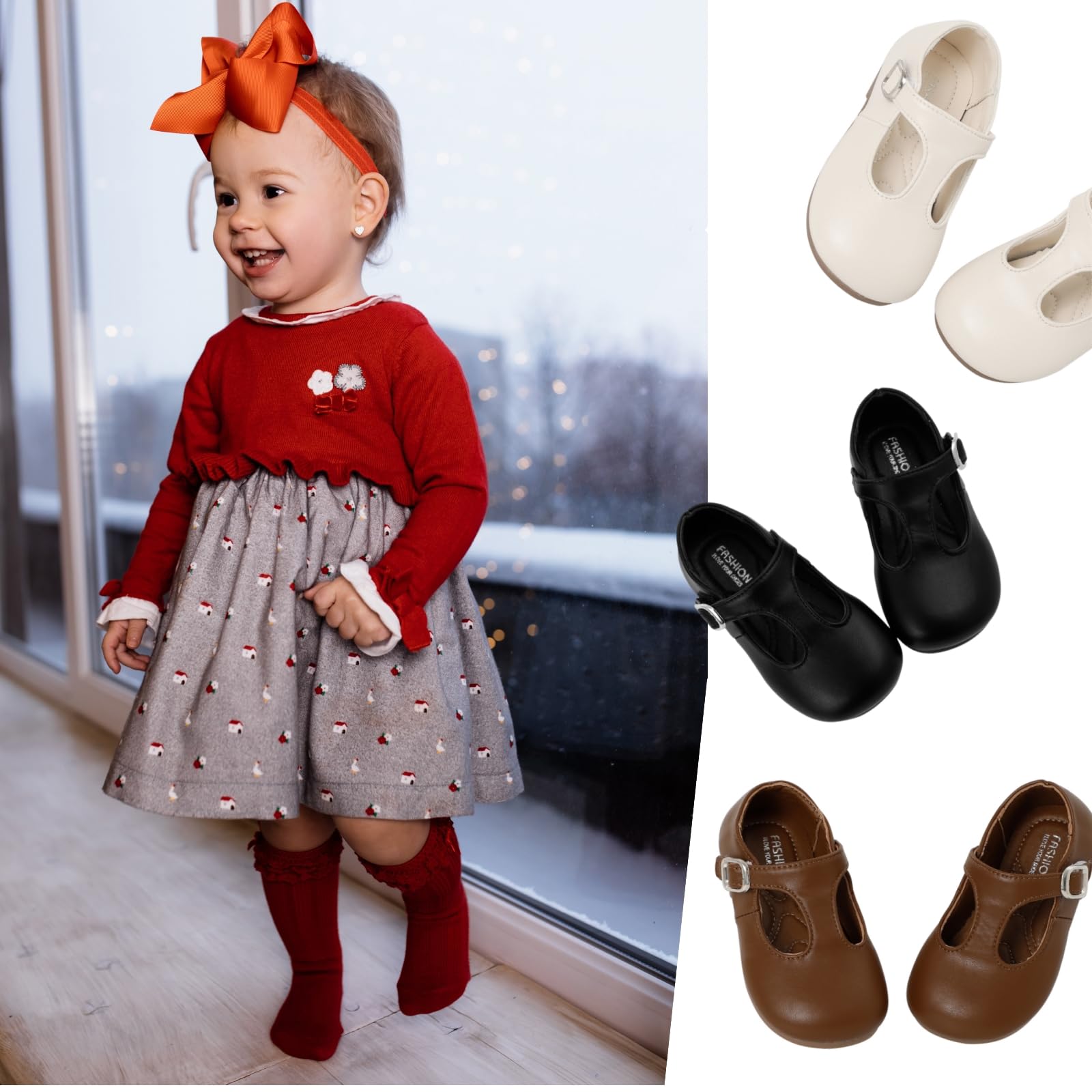 1-5 años Bebe Niña Zapatos de Vestir Planos Bailarinas