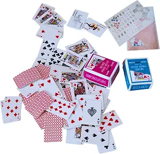Mini Cards - Small Poker Deck | Mini playing cards for adults and travel, Portable finger card set for camping, party favors or game nights with friends, 1-Pack paper deck for men and women