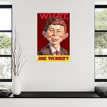 Amazon.com: What, Me Worry Vintage Alfred E. Neuman Poster Art