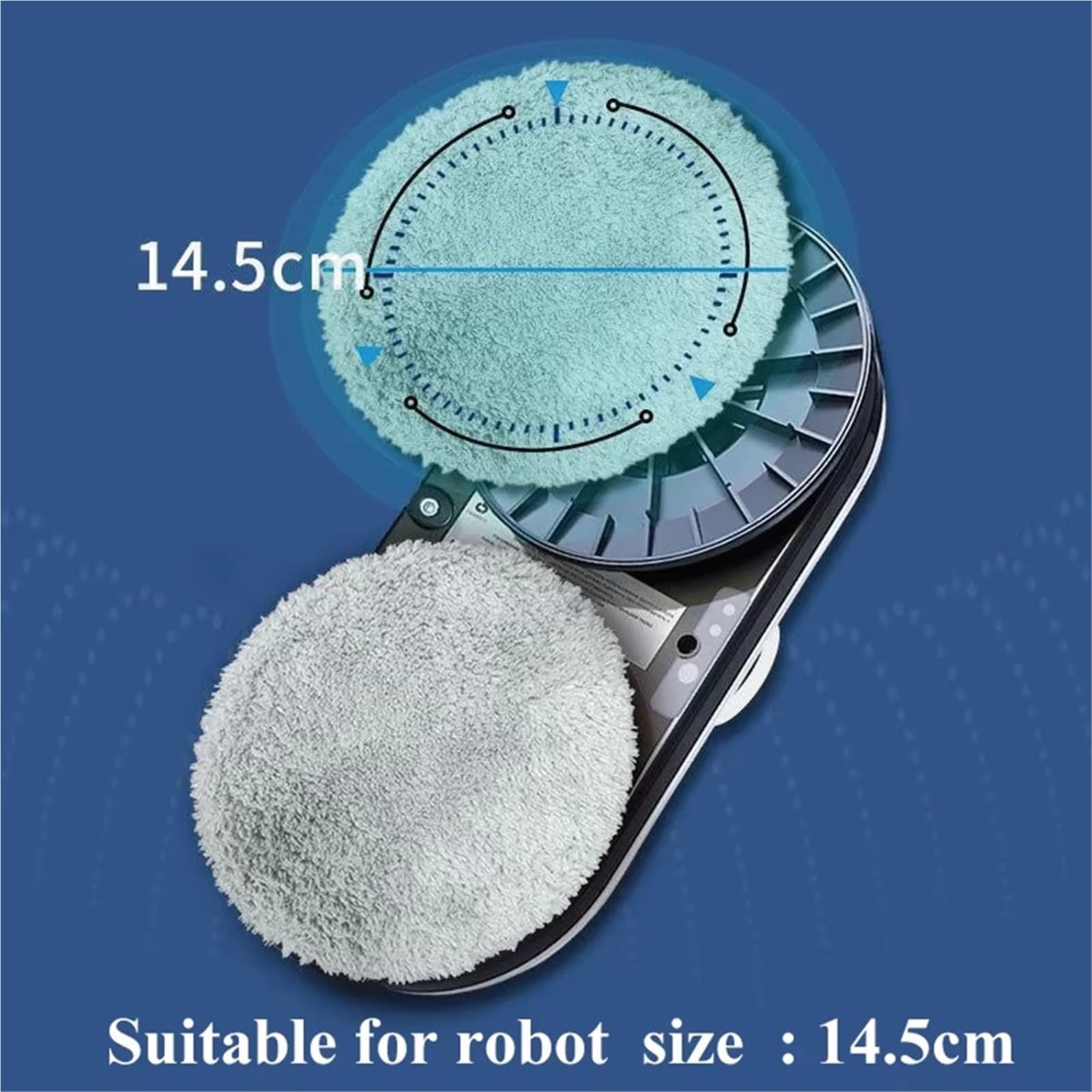 Panno for Pulizia In Microfibra for Robot Lavavetri 188 168 Parti Parte Rotonda Del Panno for La Polvere Dell'asciugamano Del Robot Aspirapolvere(36PCS)