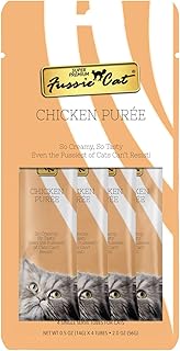 Fussie Cat Chicken Puree Grey 0.5 Ounce (Pack of 4)