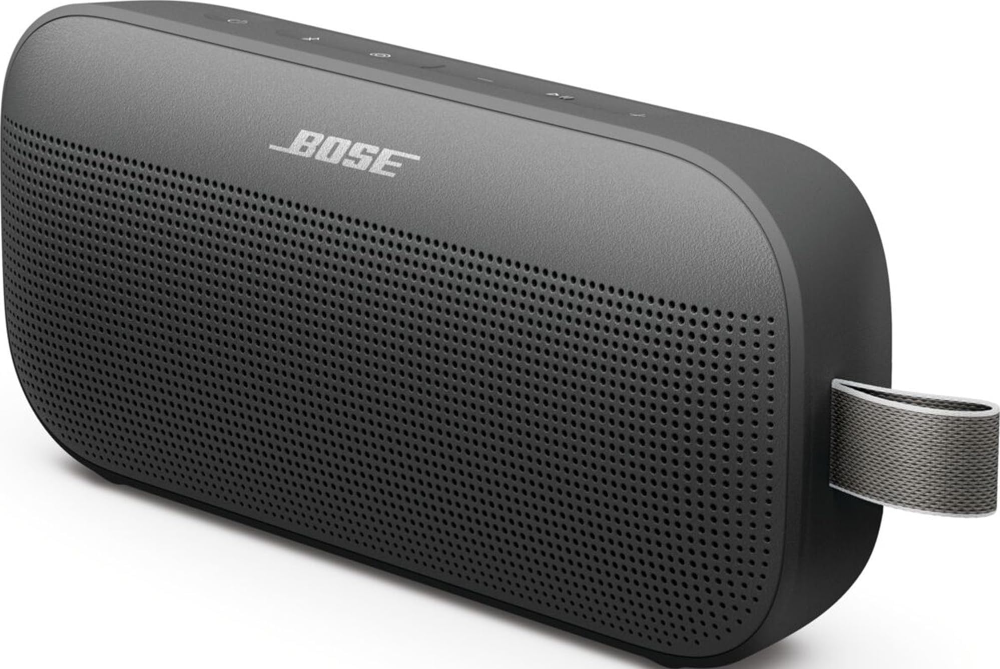 SoundLink Flex Portable Bluetooth Speaker (2nd Gen), Portable Outdoor Speaker with Hi-Fi Audio, Up to 12 Hours Battery Life, Waterproof and Dustproof, Black