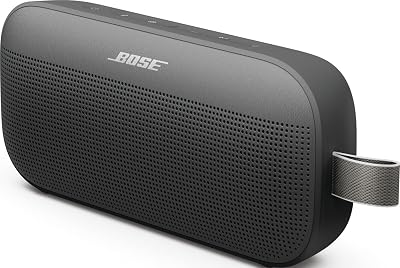 Bose SoundLink Flex (2e génération) Enceinte Bluetooth, Enceinte d’extérieur ultra-portable avec son haute fidélité, 12 heures d’autonomie, Enceinte résistante étanche à l’eau et à la poussière, Noir