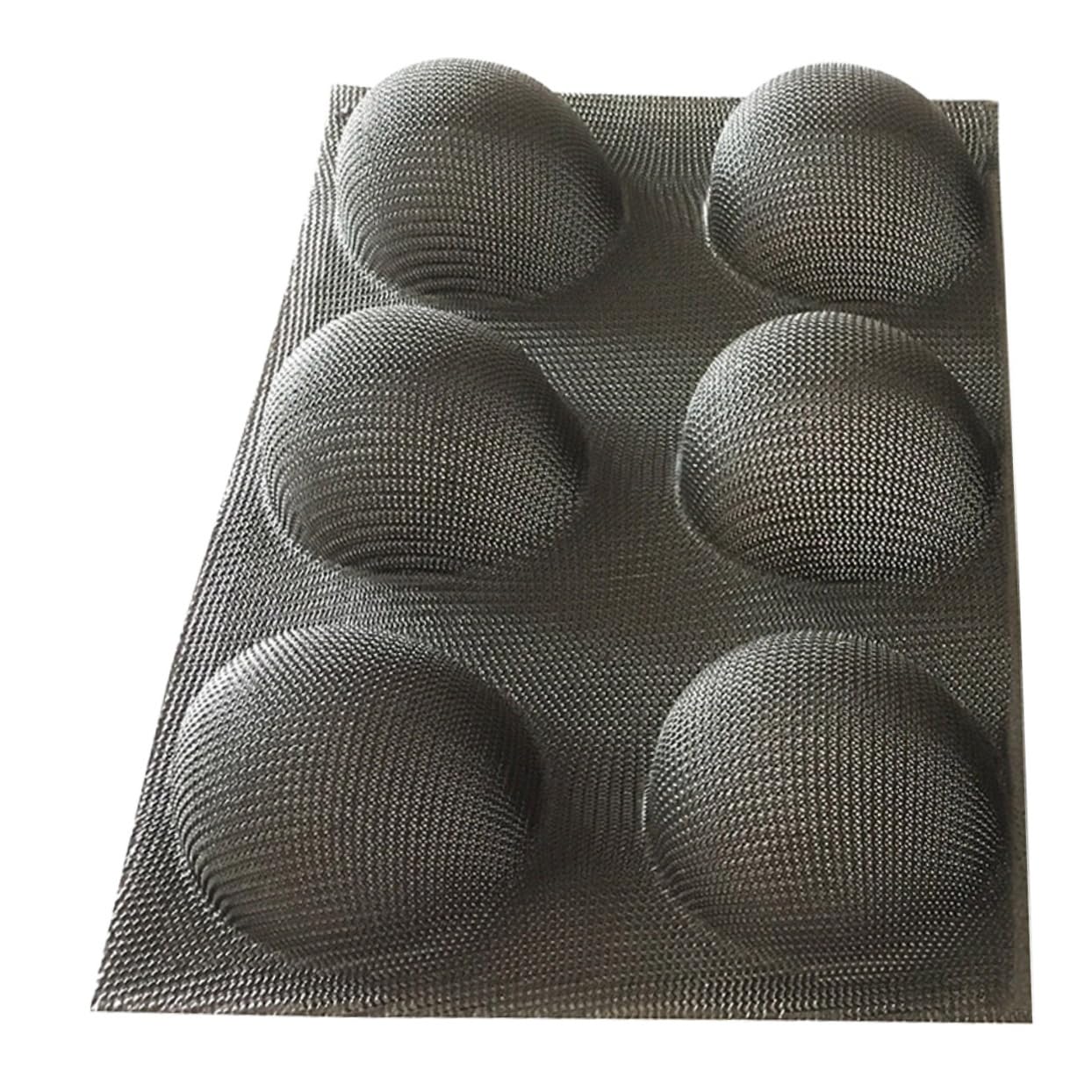 COLLBATH Silicone Bread Baking Mold Non-stick Half Circle Shape Breathable Tart Mold for Home Commercial Use