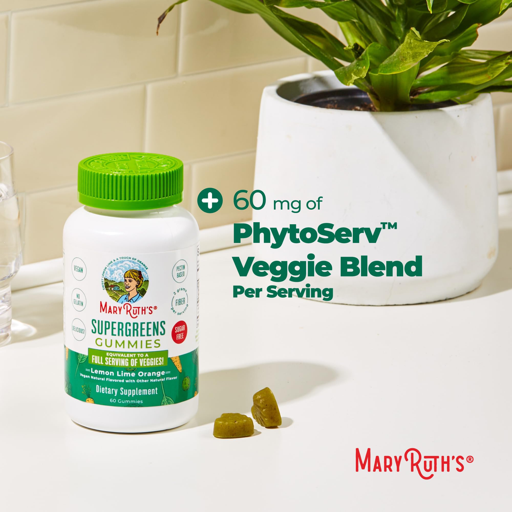 MaryRuth's Super Greens, Naturally-Occurring Quercetin, Spirulina, 60 Count — Amazon image 7