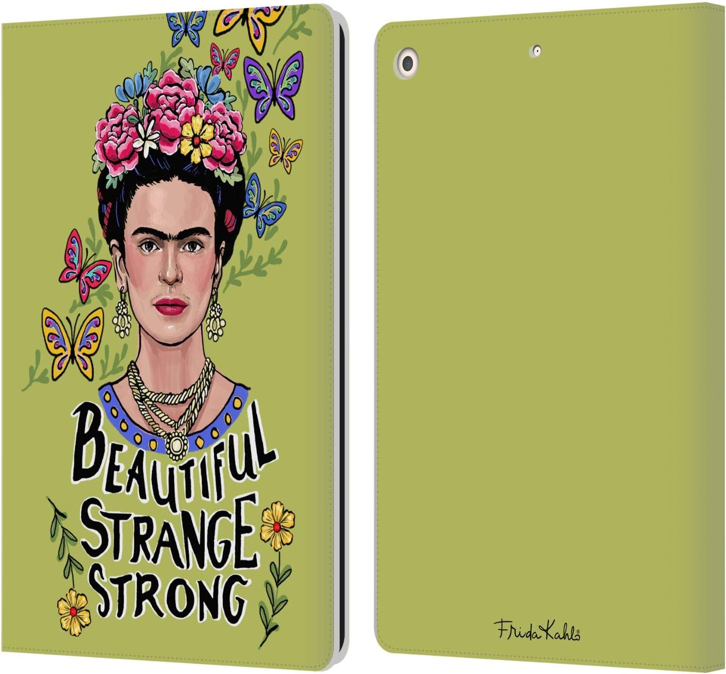 Head Case Designs Officially Licensed Frida Kahlo Beautiful Woman Art & Quotes Leather Wallet Case Compatible with Apple iPad 10.2 2019/2020/2021