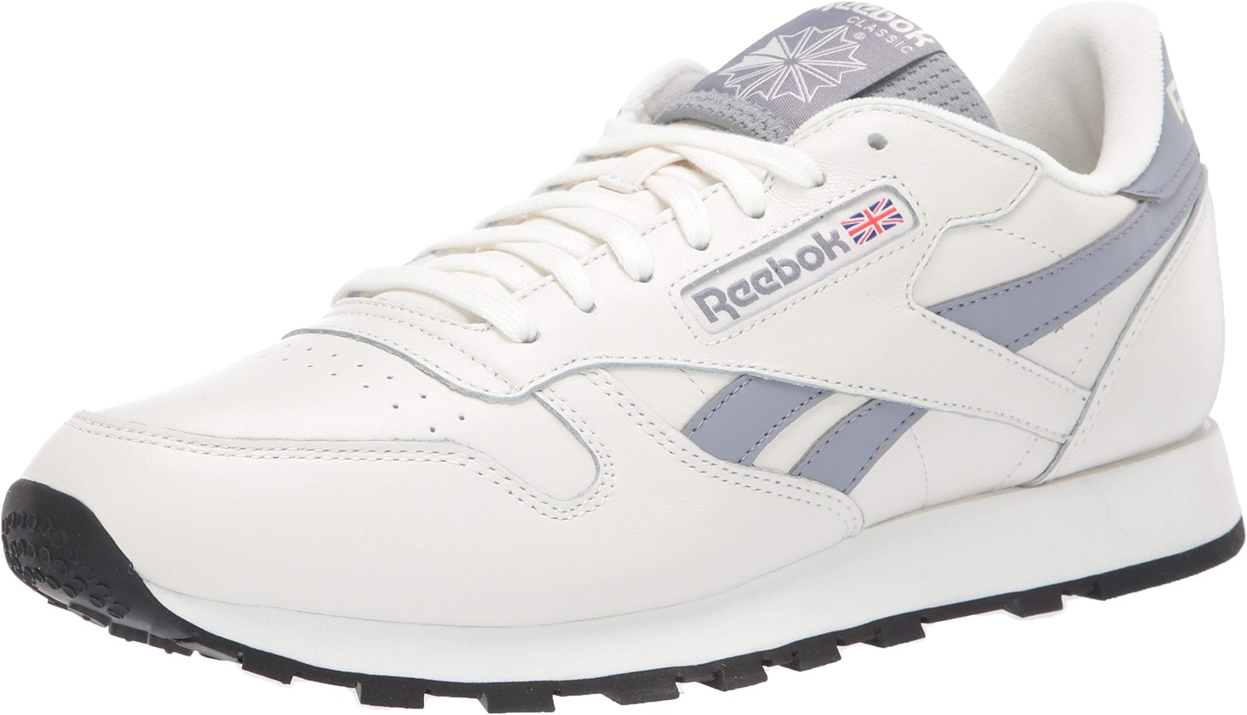 Reebok Men's Classic Leather Shoe, Chalk/Cold Grey/Black, 12 M US