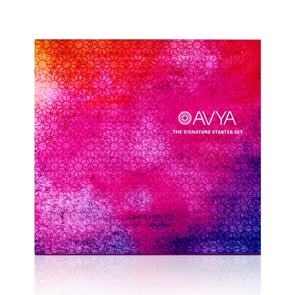 Avya Skincare Discovery Starter Set | Anti-Aging | Gentle Cleanser (15ml) + Anti-Aging Power Serum (10ml) + Eye Bright Cream (5ml) + Night Moisturizer (10ml)