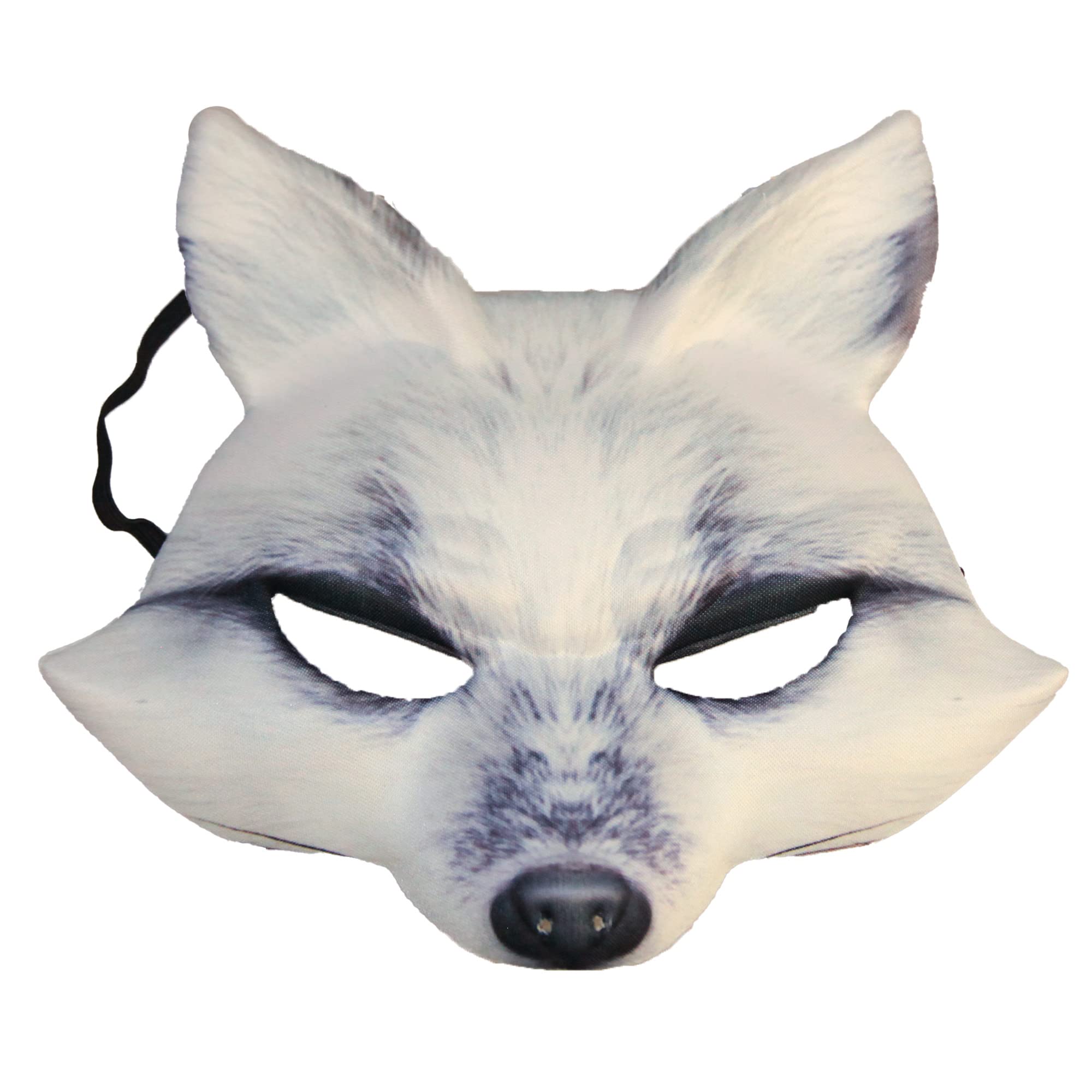 Bristol Novelty-PM170 Máscara de lobo blanco en EVA, dibujos animados, color, talla única (PM170)