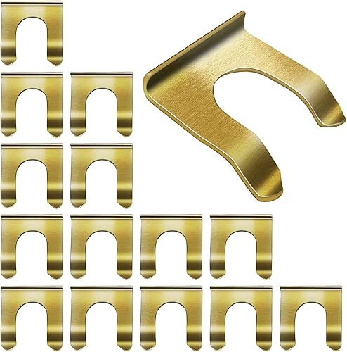 15 clips de línea de freno, retenedor de línea de freno de metal en forma de U, abrazaderas de manguera de freno, abrazaderas de cable de freno