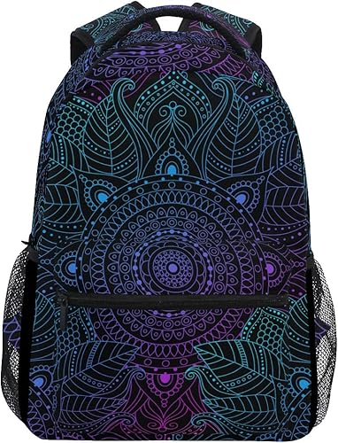 Vista 8 de ALAZA Elegante mochila grande personalizada portátil iPad Tablet viaje mochila escolar con múltiples bolsillos, Zorro, Computadora portátil