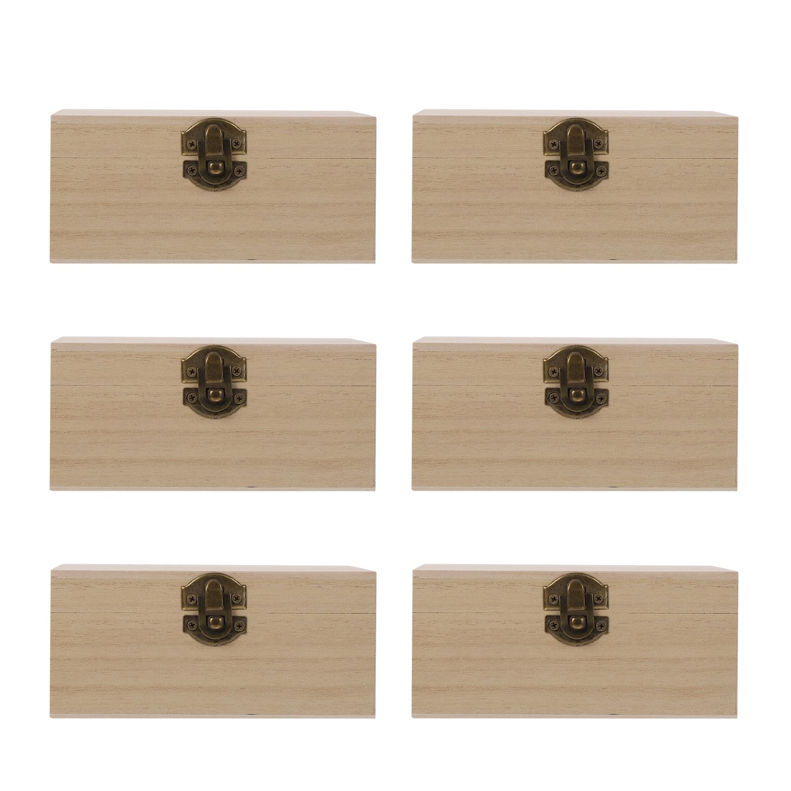 Boîtes artisanales en bois brut Healvian et coffrets de rangement DIY