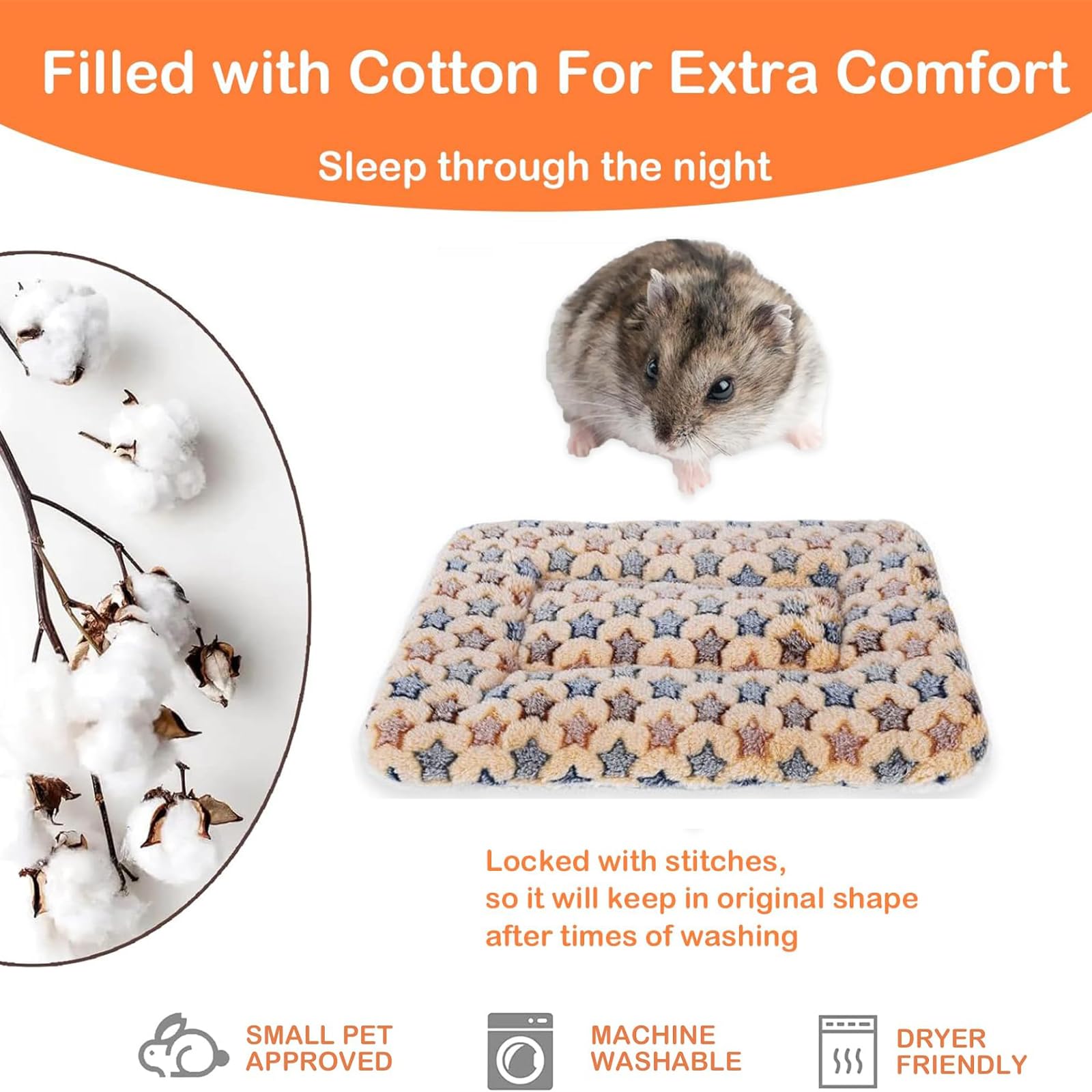 RJFUJP 2 Pcs Guinea Pig Beds, 35x25cm Guinea Pig Bed - Image 3