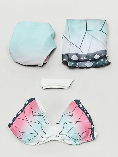 haikyuu Womens Bikini Set with Cover up Swimsuit Anime Style Bathing Suit Japanese Cartoon Swimwear - imagem 3