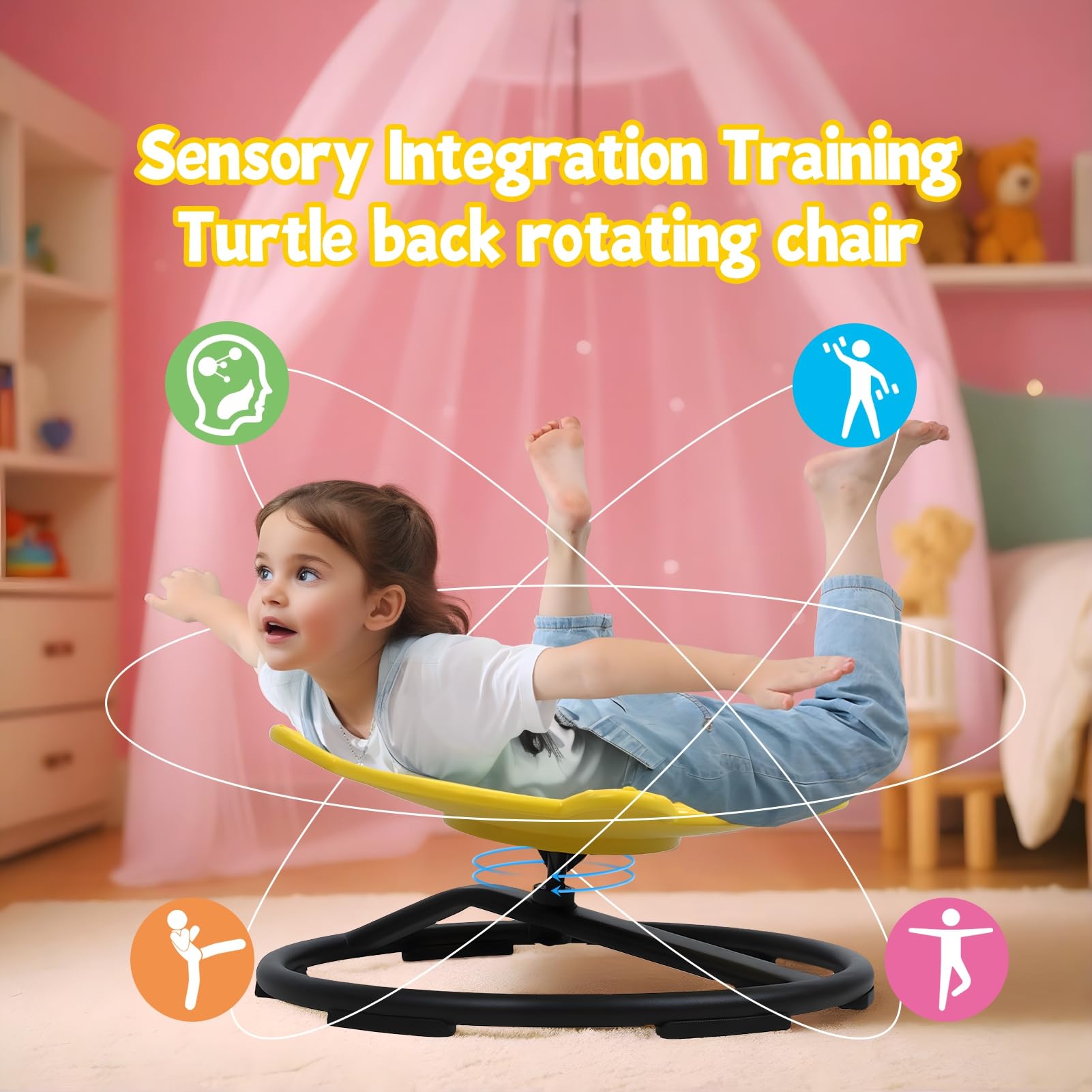 COMF-PRO Kids Ergonomically Desk Chair - Home Mesh Office Desk Chairs with Wheels Adjustable Height Computer Chair