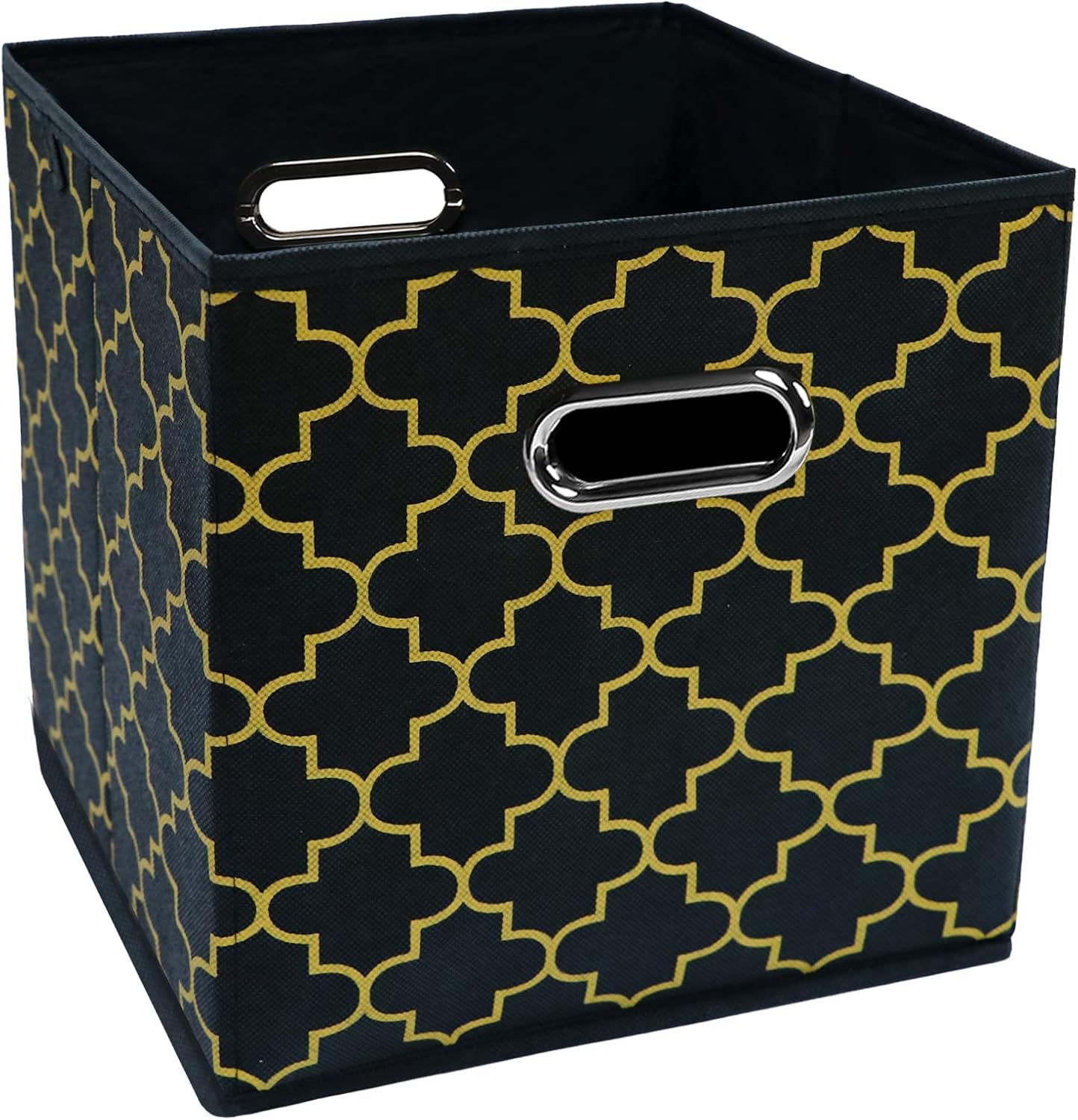 HEAYEEG Black Foldable Storage Cubes Bins, Fabric Storage