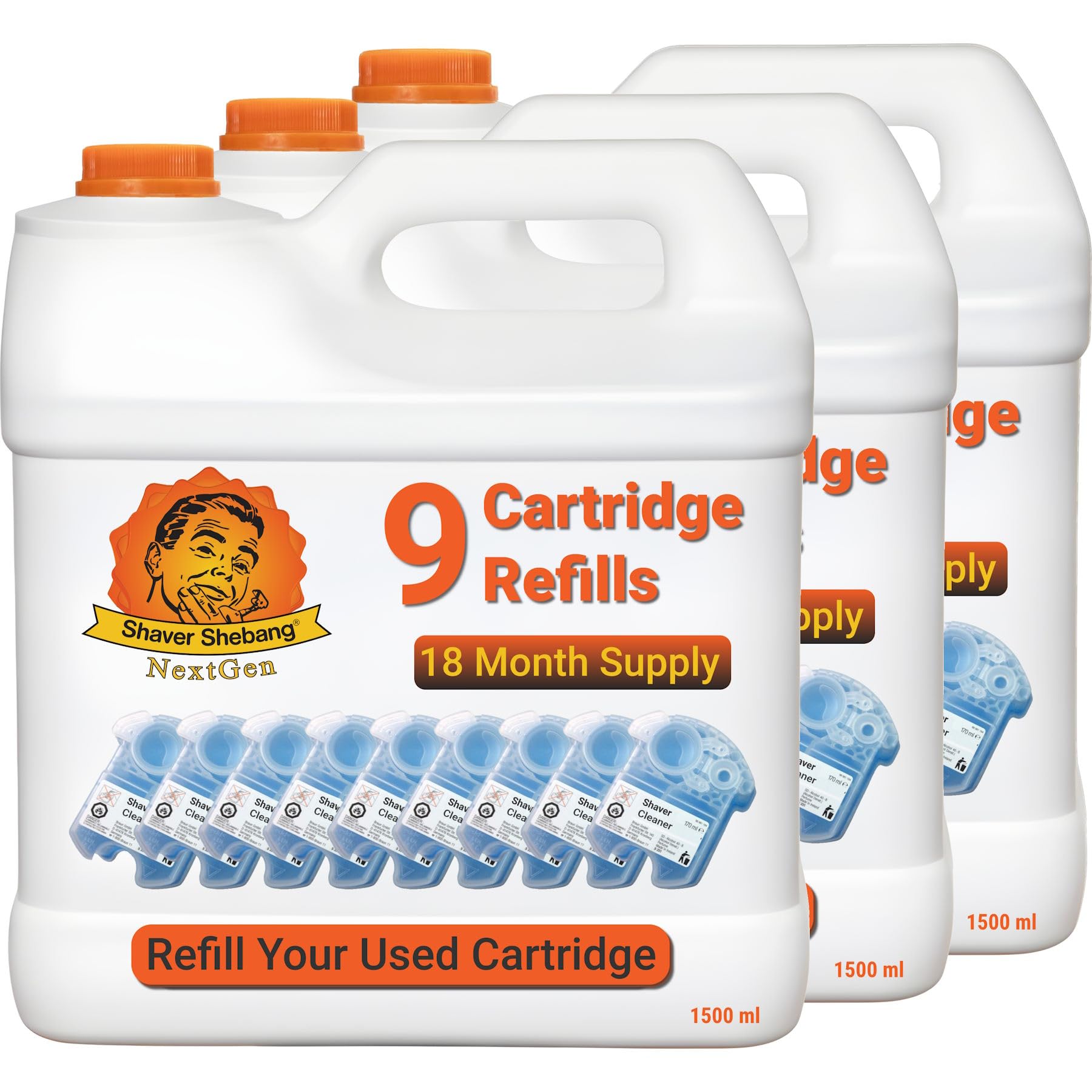 27 Clean &amp; Renew® cartridge refills — 54 months of clean shaving by Shaver Shebang NextGen