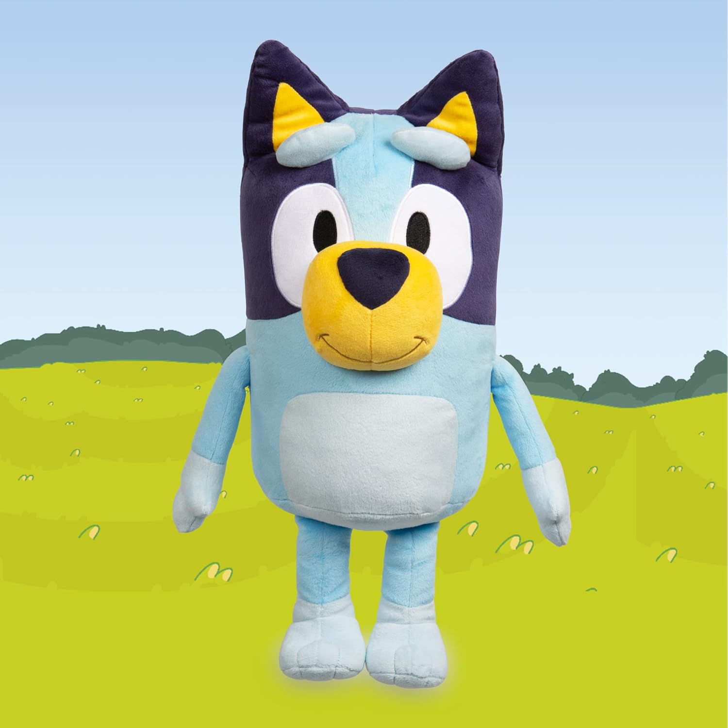 Bluey Jumbo Plush 40 cm, Blue Dog Plush, as in The Children's Series, Soft and Soft, to Hug and accompany Your Children, Famous (BLY05000)