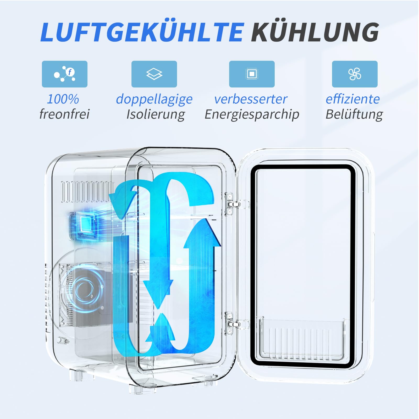 YASHE Mini-Kühlschrank, 6 Liter/8 Dosen, 220–240 V AC/DC, tragbarer thermoelektrischer Kühler, Kühlschränke für Schlafzimmer, Hautpflege, Getränke, Büro, Wohnheim und Auto, Pink