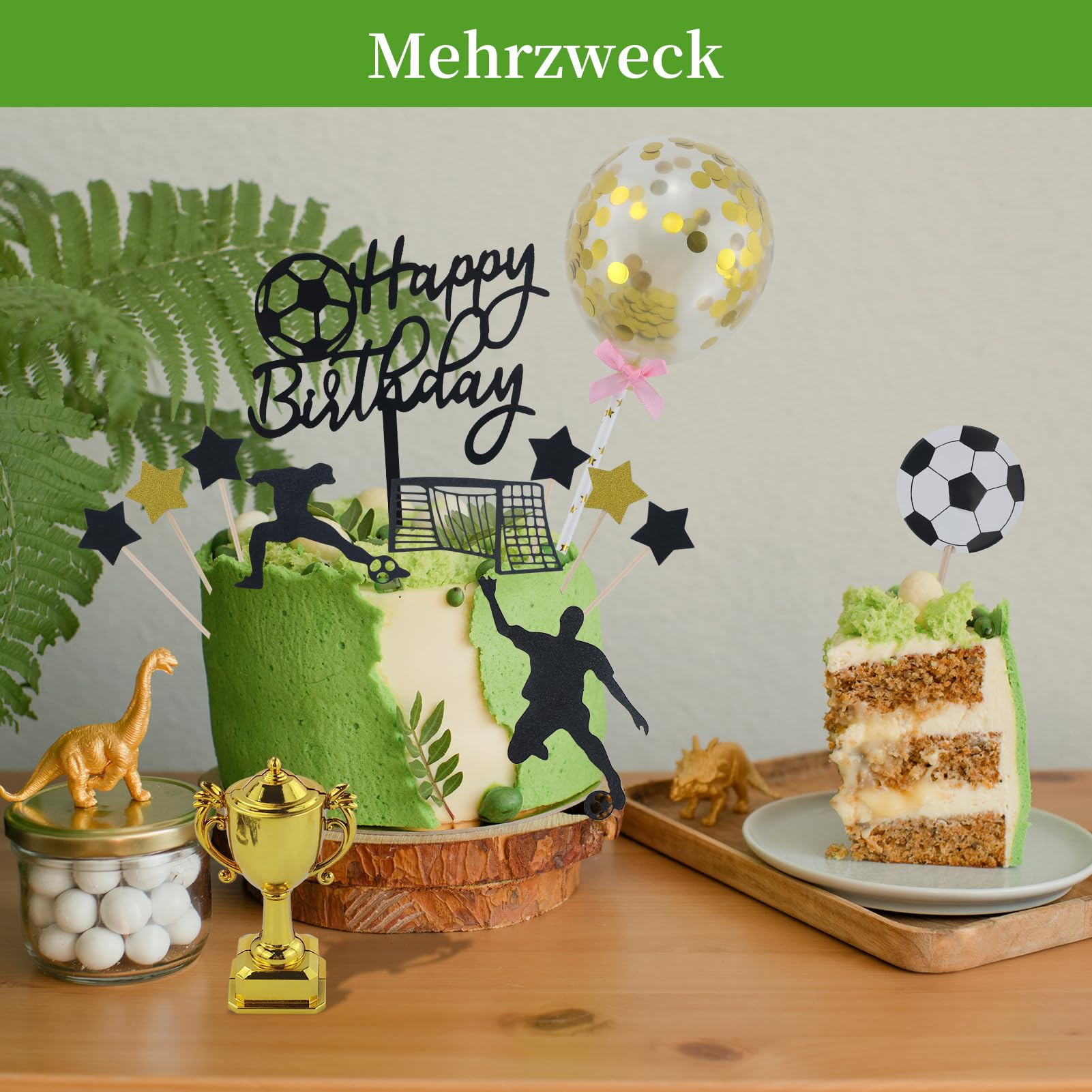 Fußball Tortendeko Set – 40 Teile, Cake Topper Für Kindergeburtstag