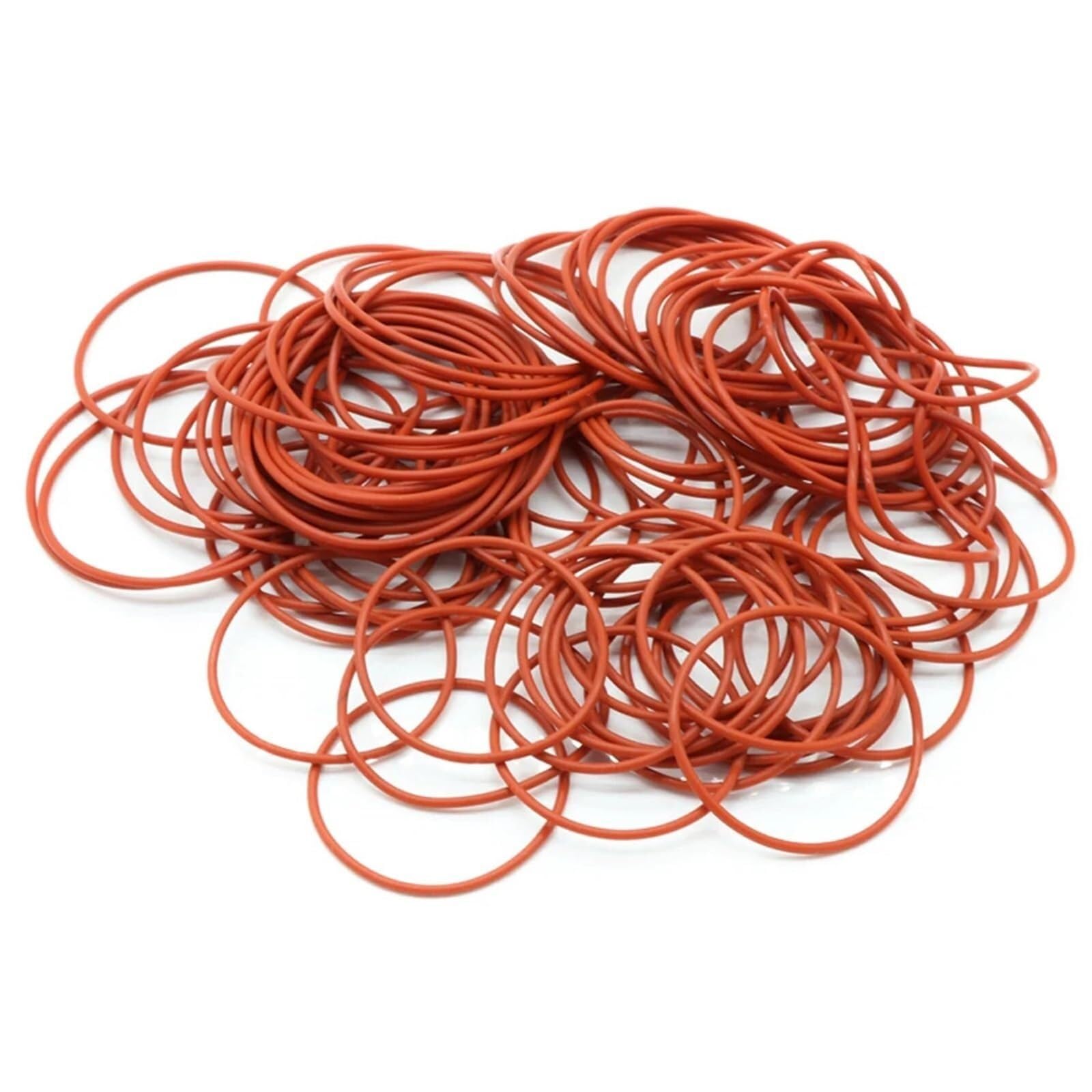 Matériel 10 pièces/lot joint d'anneau en silicone rouge CS 1mm OD 5mm-46mm joints toriques en silicone joints toriques en caoutchouc de qualité alimentaire joint torique VMQ rondelle d'emballage(OD 30