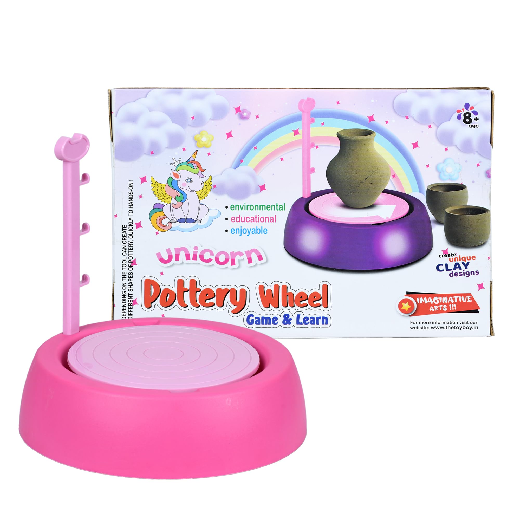 Unicorn Kids Pottery Wheel Kit - Battery Operated Pottery Wheel & Painting Kit for Beginners with Modeling Clay, Sculpting Clay & Tools, Arts & Crafts Kids Age 8-12, 9yrs+ (Unicorn) (B0DGTPKDML) Amazon Price History, Amazon Price Tracker