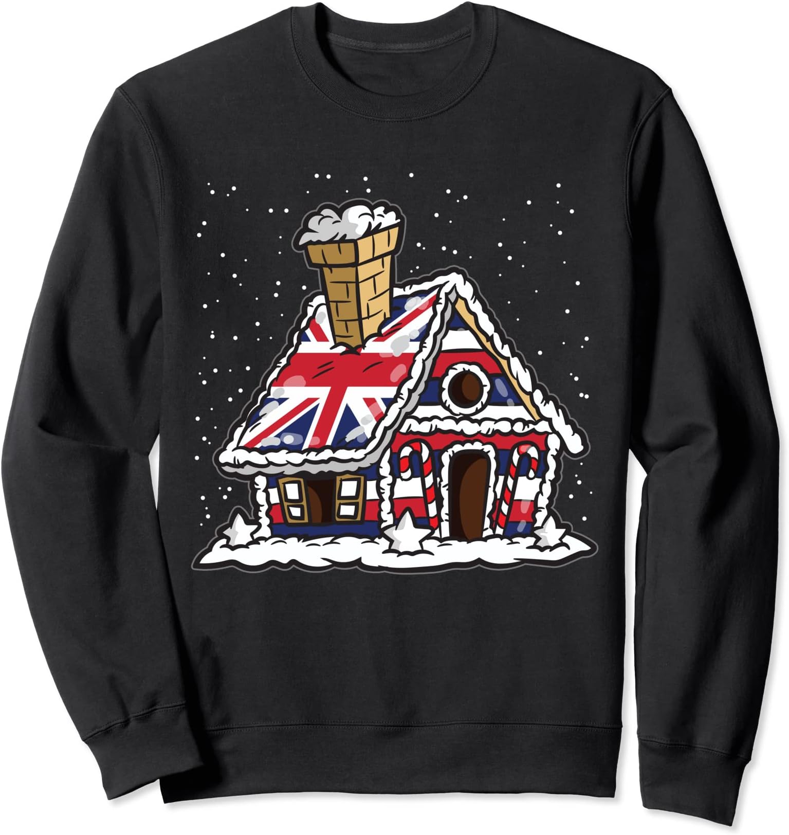 Secret Santa gifts for BritishGreat Britain Gingerbread house | Christmas for Brits Sweatshirt