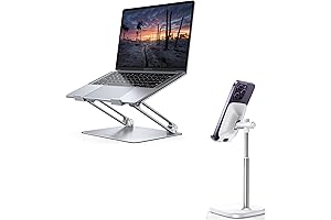 Lamicall Cell Phone Stand & Adjustable Laptop Stand