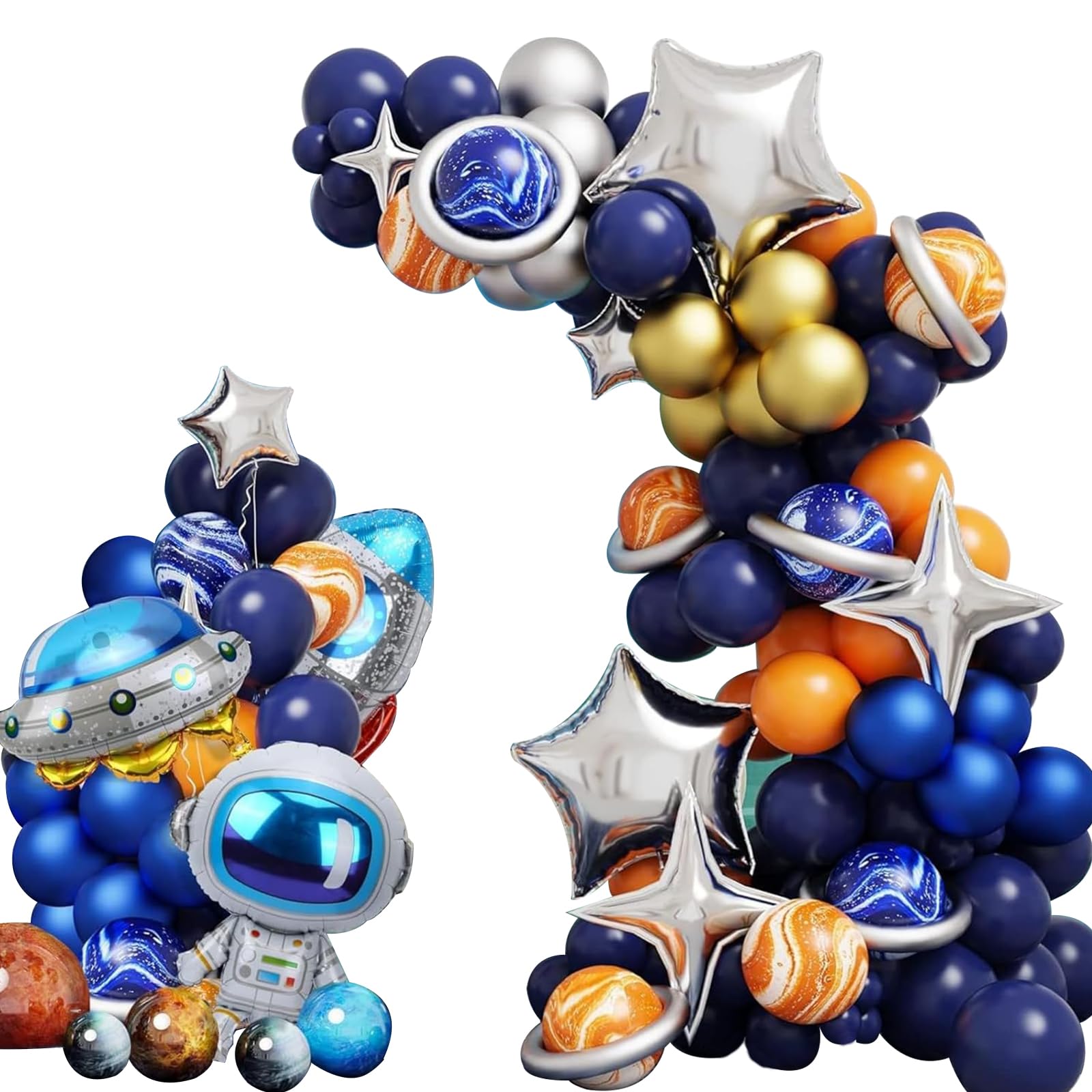 127PCS Mermaid Birthday Decorations Mermaid Balloon Arch Kit Under the Sea Balloon Garland Kit Blue Balloons Purple Balloons for Under the Sea Party Decorations — view 14
