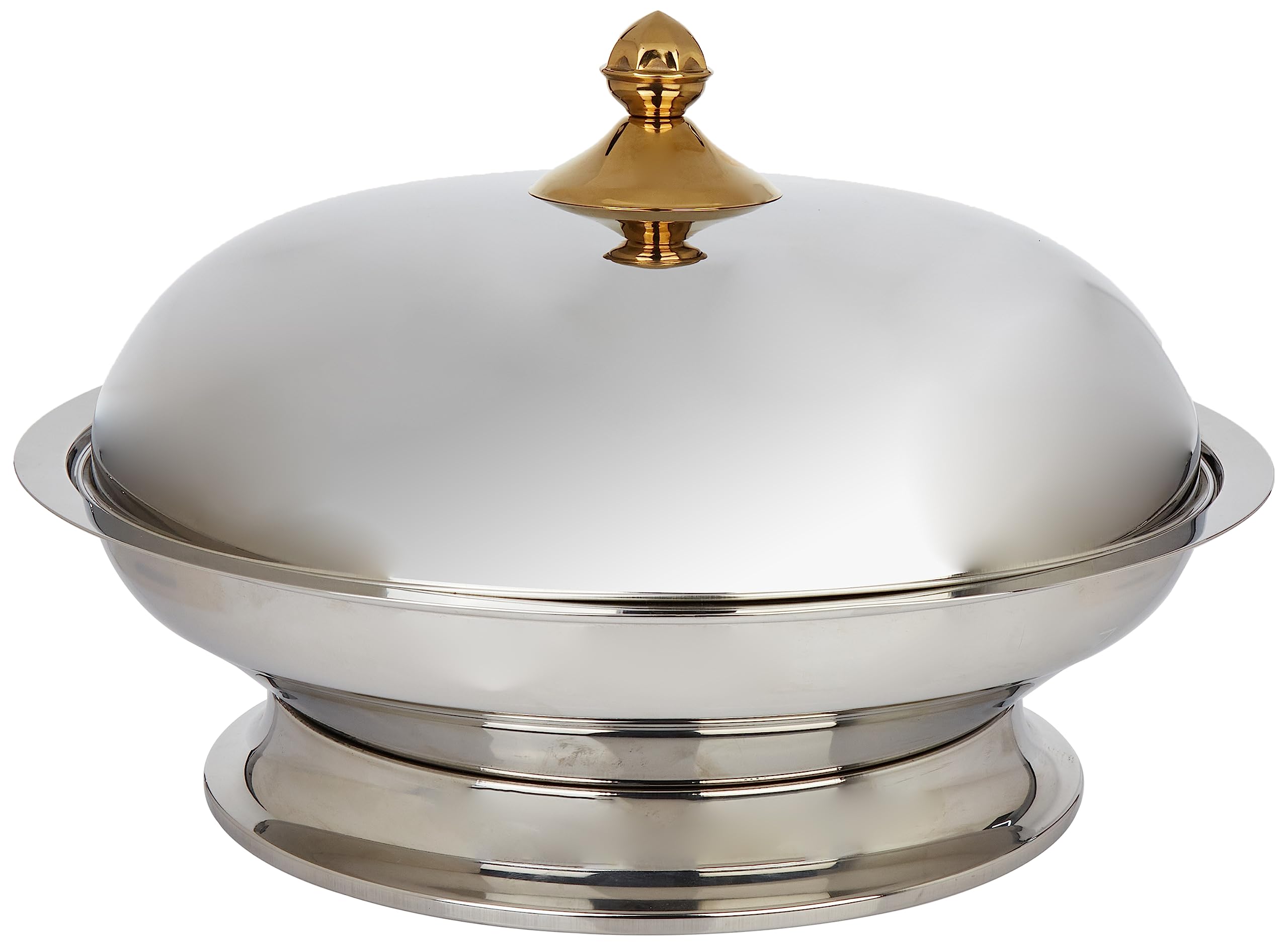 HOME MAKER GLANZA ROUND KOZI DISH W/STAND 55CM