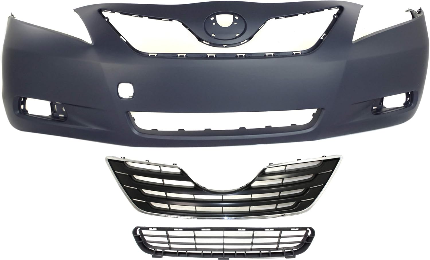 Garage-Pro Front Bumper Cover Kit For 2007-2009 Toyota Camry, Primed, Toyota Camry Accessories, Japan Built Vehicle, XLE Model