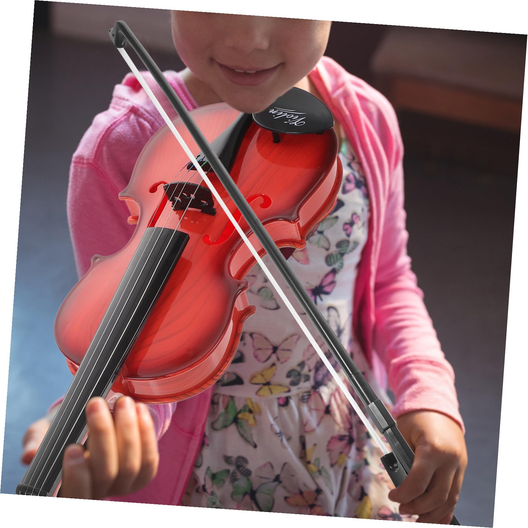 Didiseaon Violino Giocattolo Per Bambini Principianti in Plastica Sicura, Piccolo Strumento Musicale Educativo Per Sviluppo Capacità Sonore e Gioco Didattico, Regalo Compleanno Bambini
