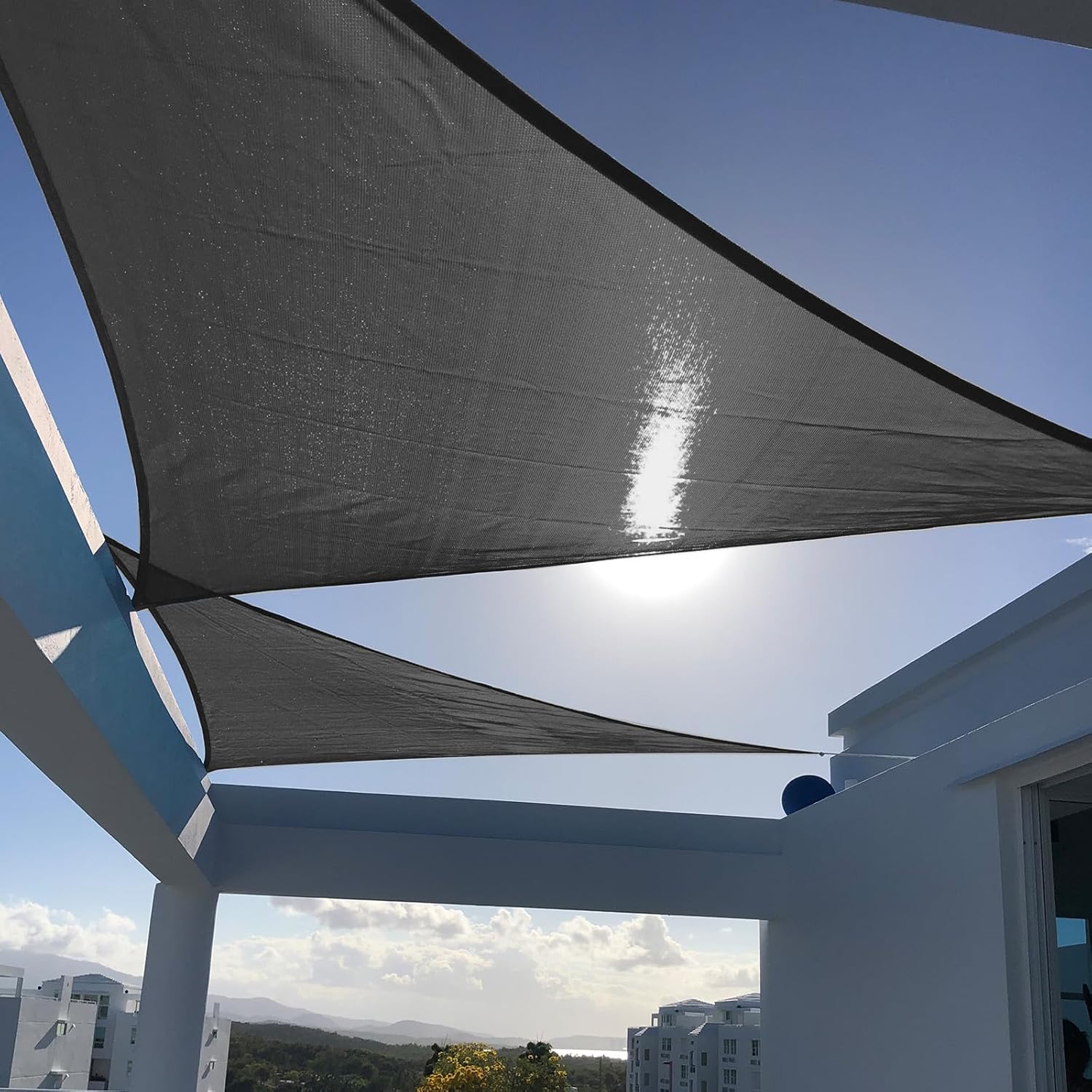 SUNNY GUARD Custom Size Sun Shade Sail Triangle