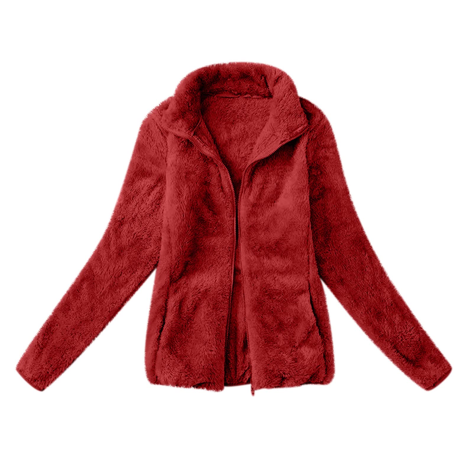 Amhomely Jacket Coats For Women Sale Lightweight Warm Faux Coat