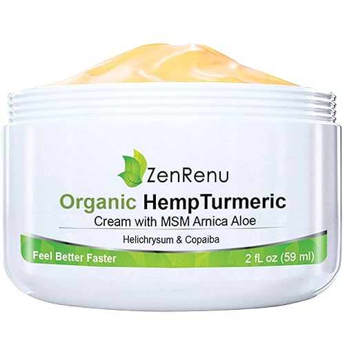 Zenrneu Crema orgánica relajante para articulaciones y músculos de cáñamo con árnica, MSM, extracto de aceite de cáñamo y 7 aceites esenciales, no