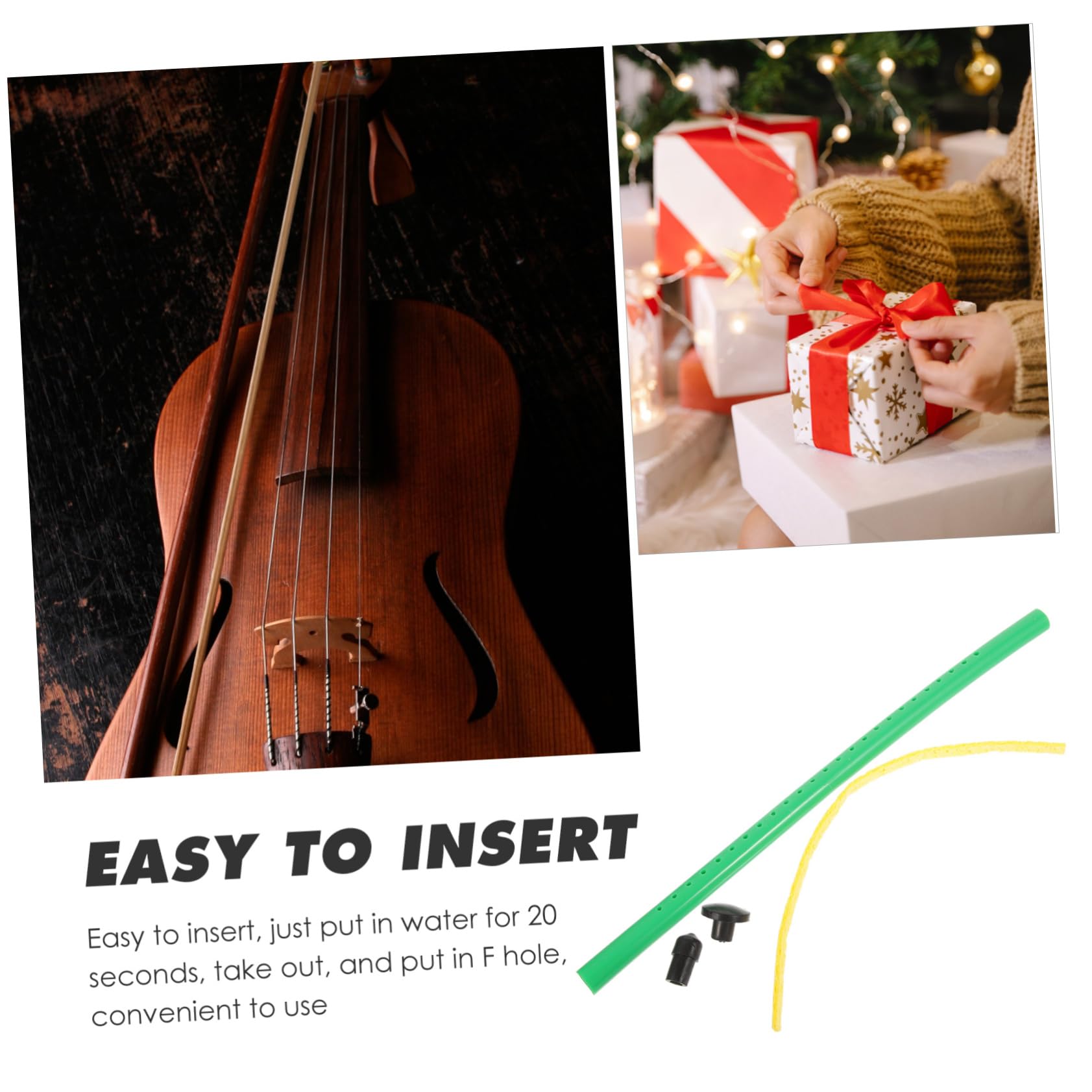 GALPADA Cello Humidifier for Preventing Cracking Compact Lightweight Instrument Accessory Durable Safe Materials Professional Humidifier for Cello Essential for Instrument Care