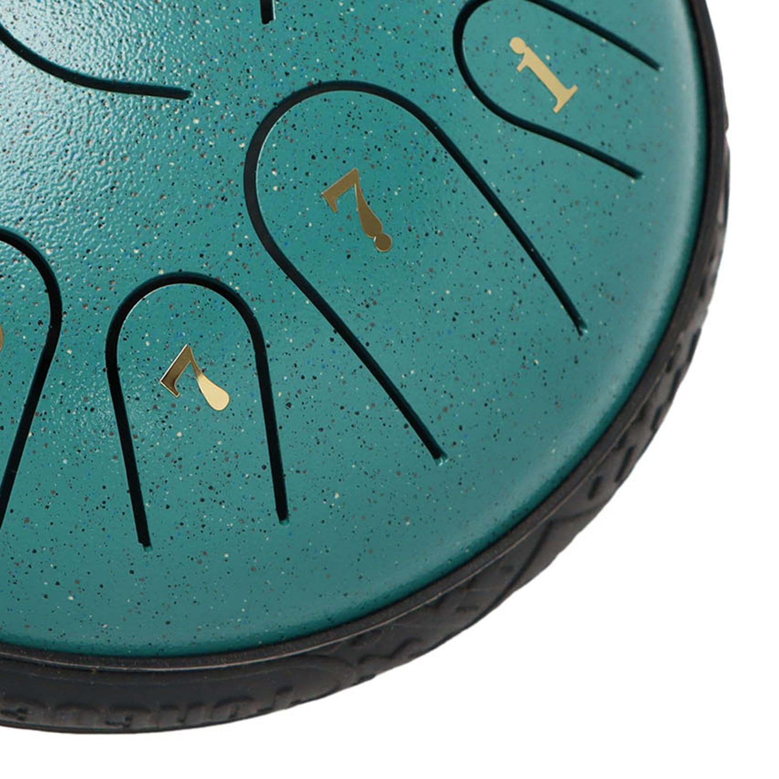 Buachois Tambor de Lengua de Acero, Tambor de Chakra portátil de 6 Pulgadas y 11 Tonos para educación, Yoga, meditación (Verde)