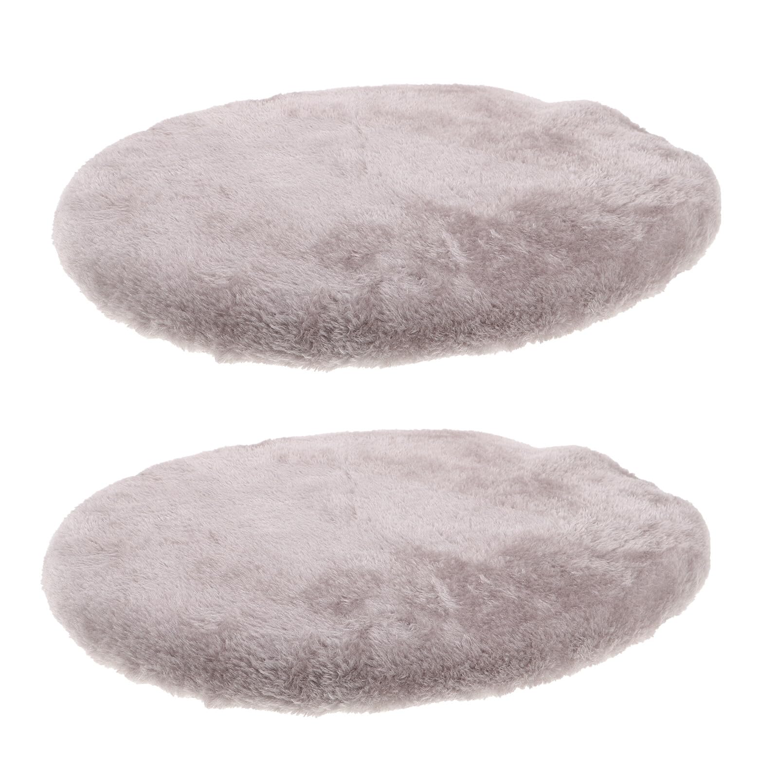 Cubre WC de felpa antideslizante para asientos redondos y alargados pack de 2 fundas