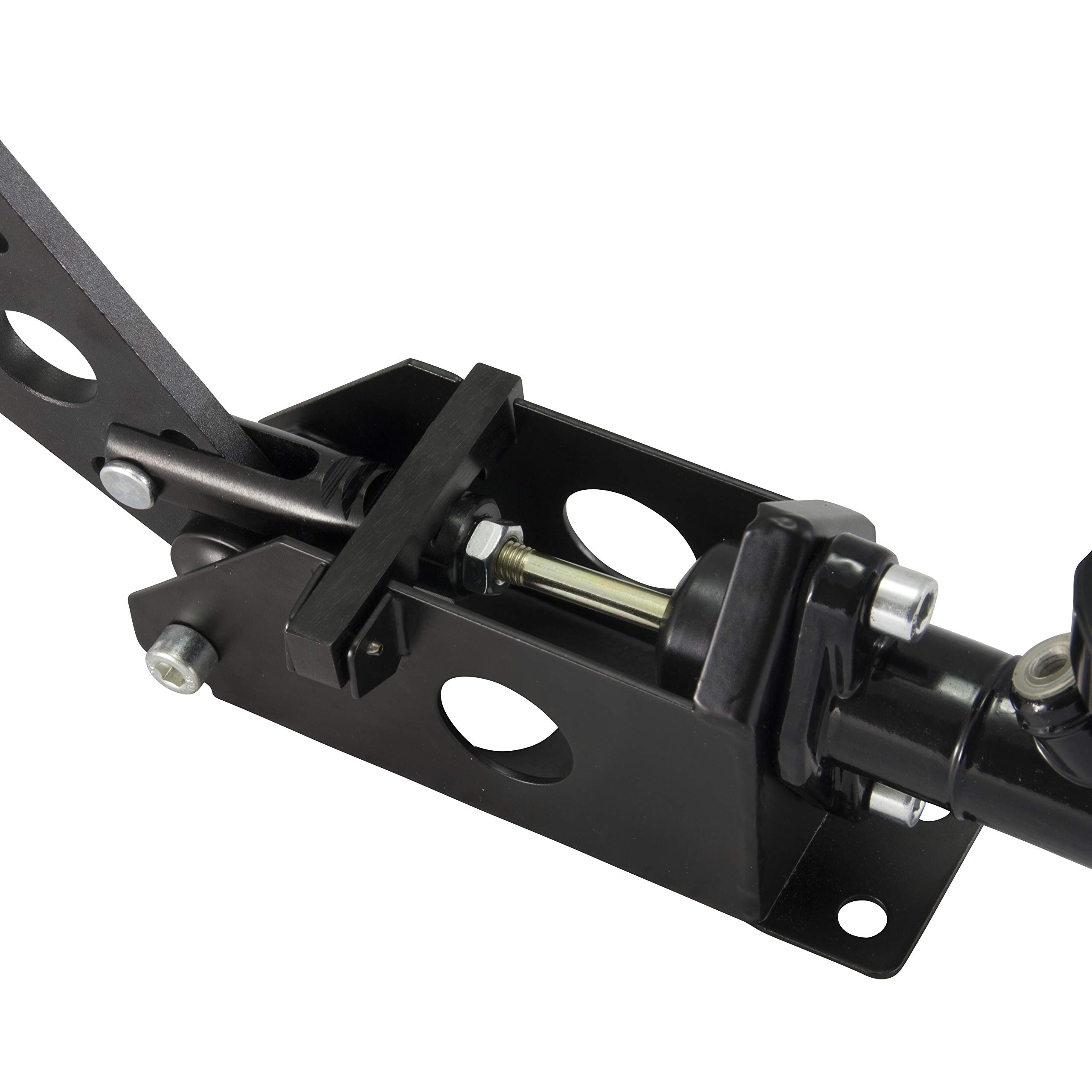 Hydraulische Fly Off Handbremse mit Bremsflüssigkeitsbehälter, Hebel liegend/stehend montierbar | Schwarz