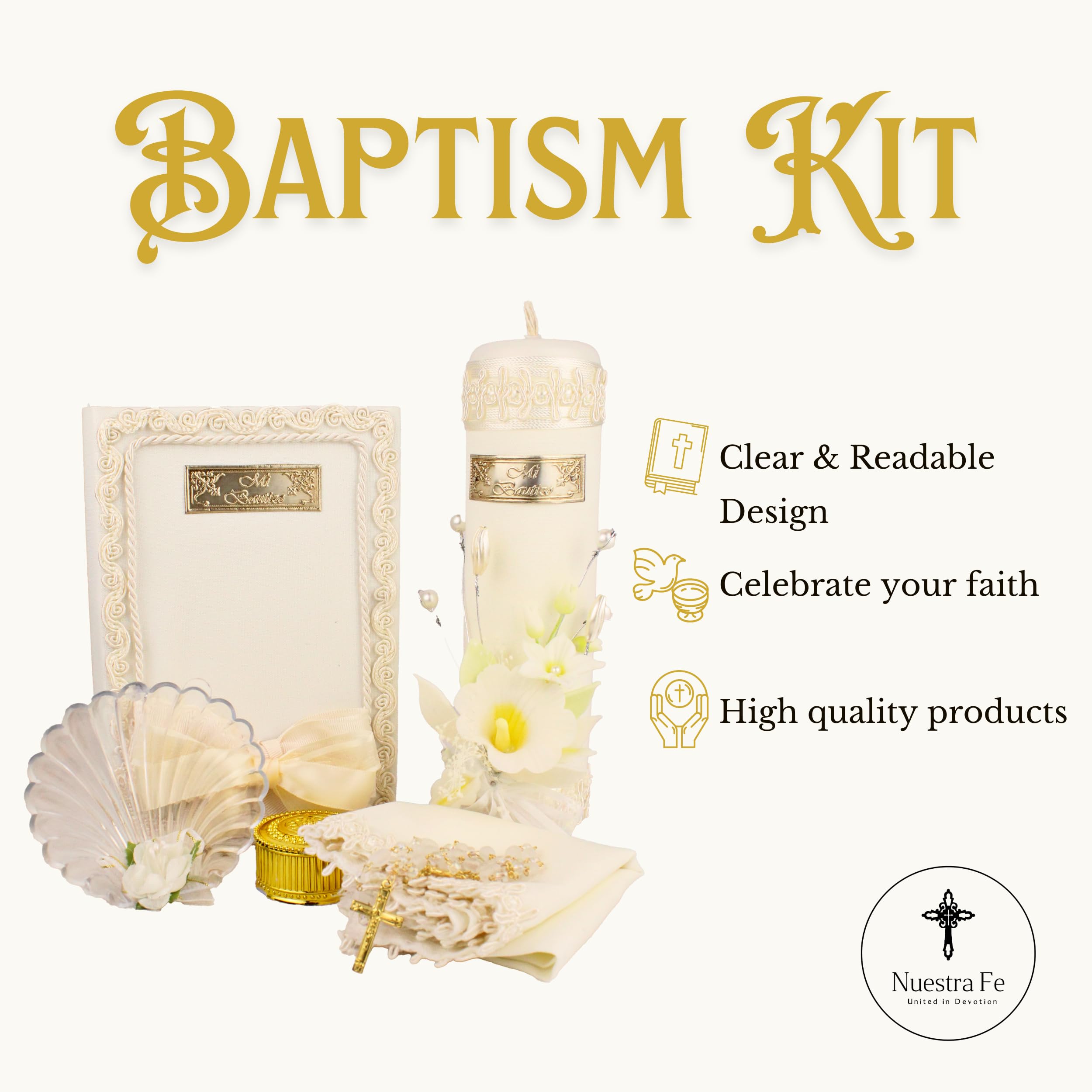 Juego de 5 velas de bautismo para niños y niñas, velas para bautizo, vela de bautizo para niño, vela para bautizo de niña, juego de velas católicas para bautizo, Biblia