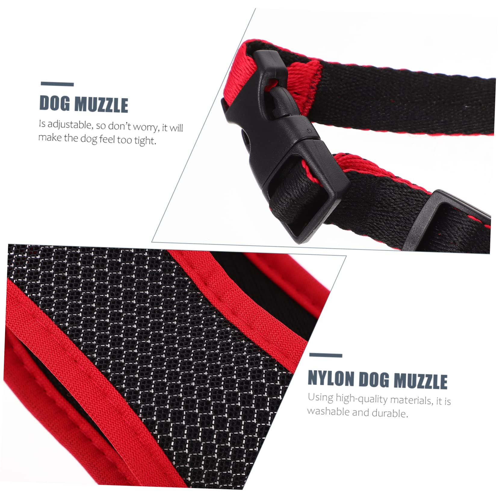 VICASKY 1Pc Adjustable Dog Muzzle Bite Barking Pet Mask for Dogs Durable and Comfortable Design for Training and Outdoor Use